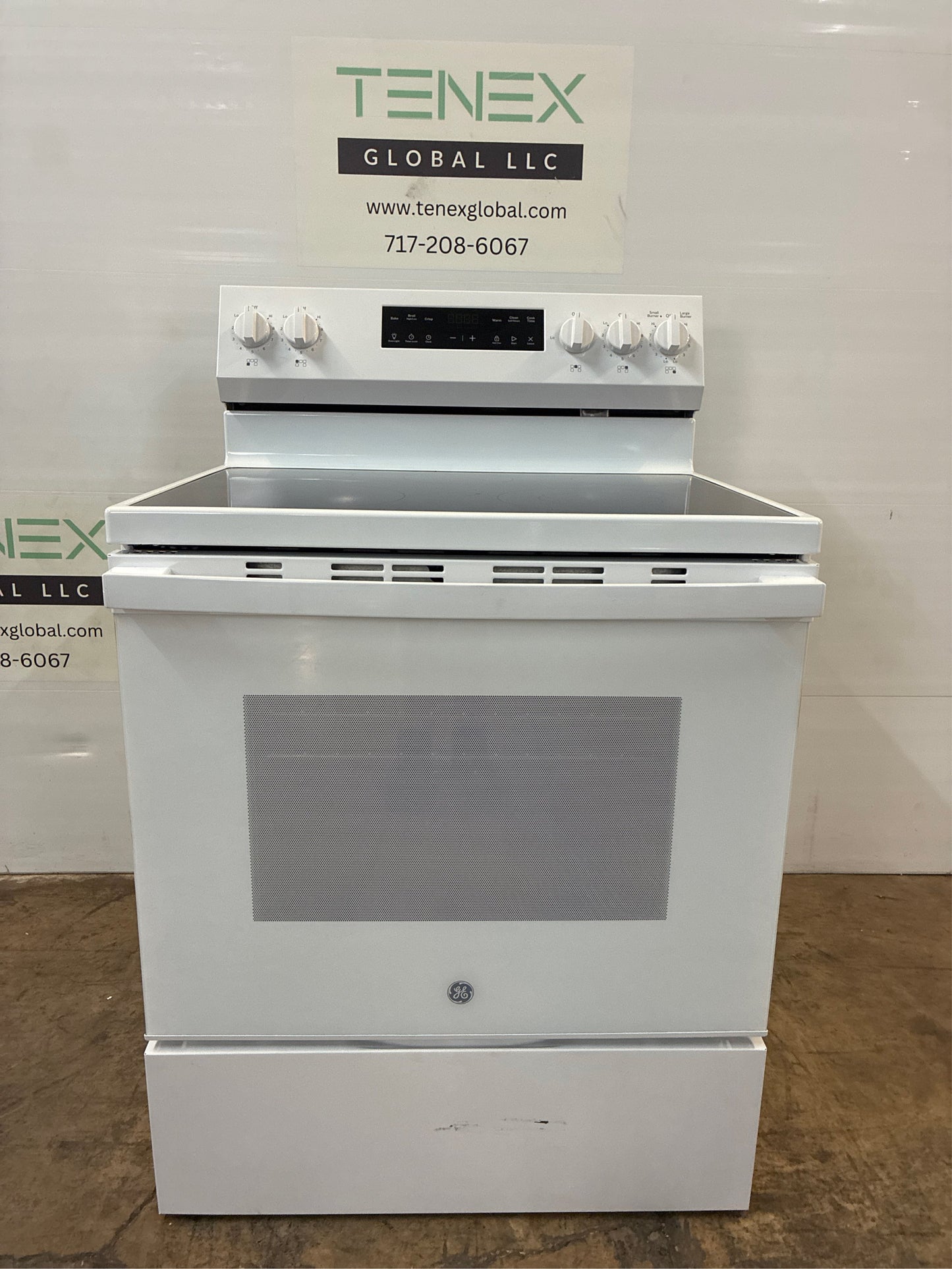GE Crisp Mode 30-in Glass Top Electric Range