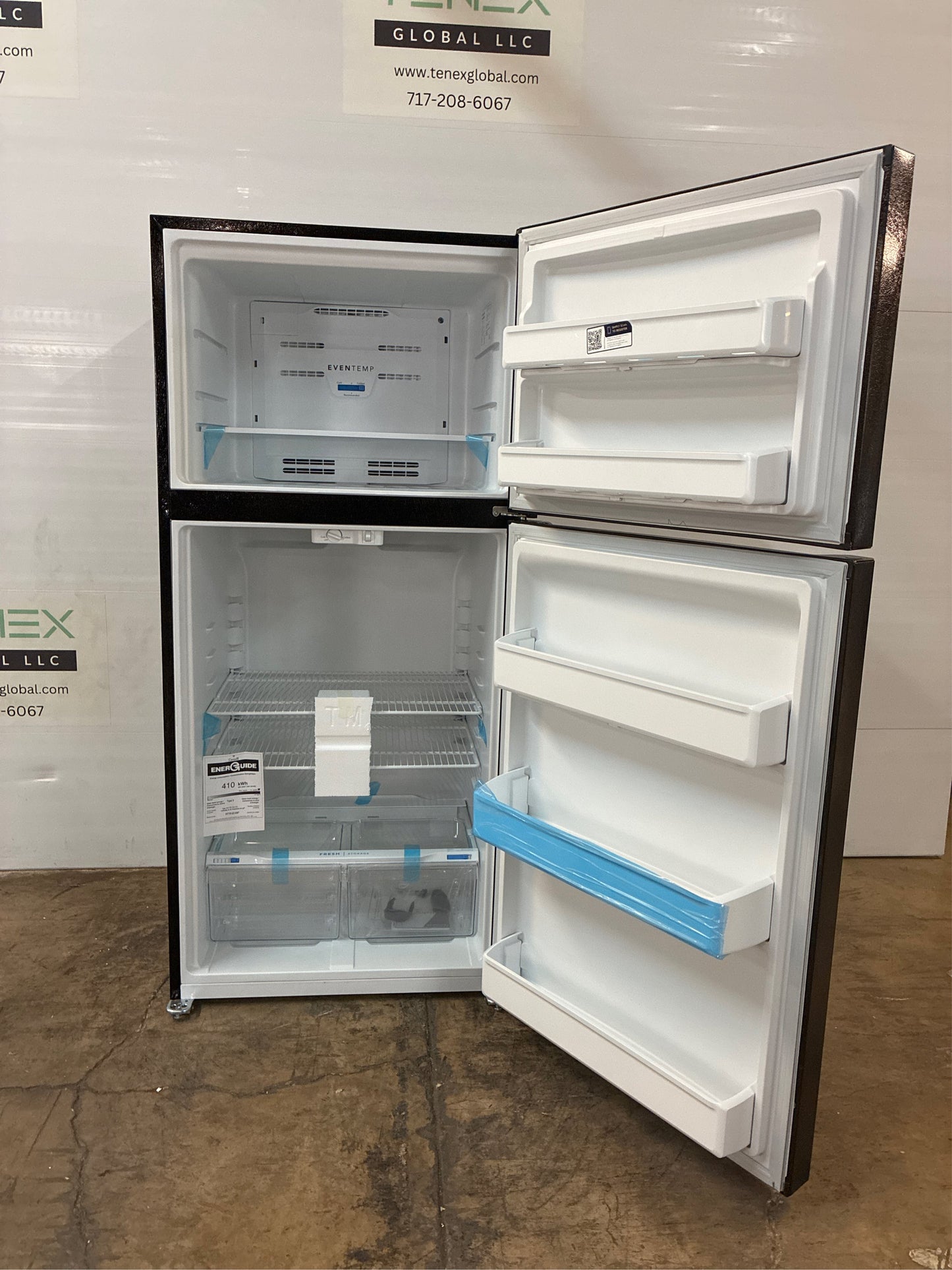 Frigidaire 18.3 Cu. Ft. Top Freezer Refrigerator, Black