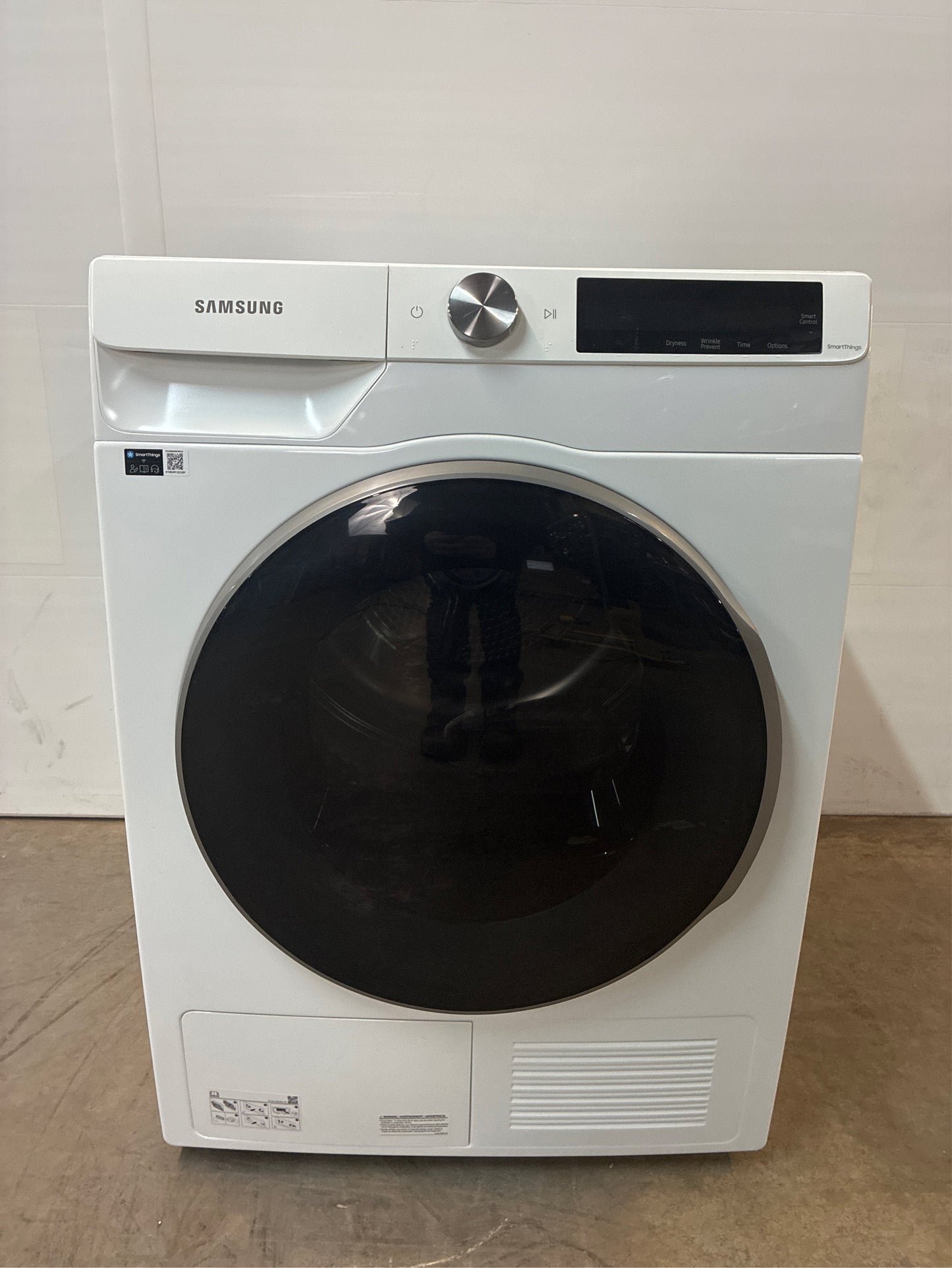 Samsung 4-cu ft Stackable Electric Dryer (White)