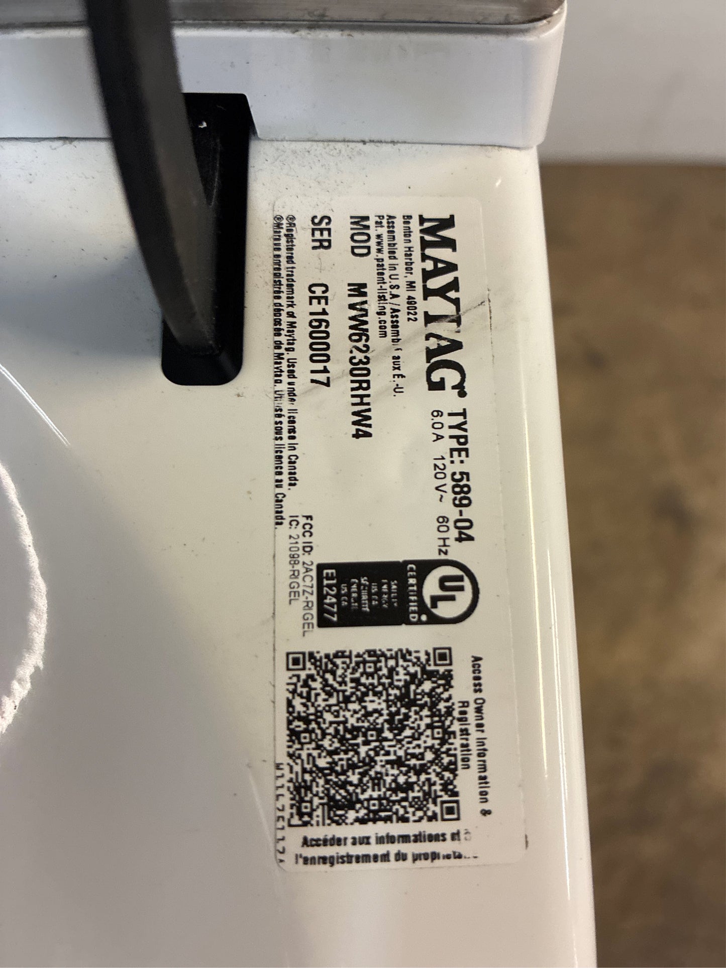 Maytag 4.7 cu. ft. Top Load Washer