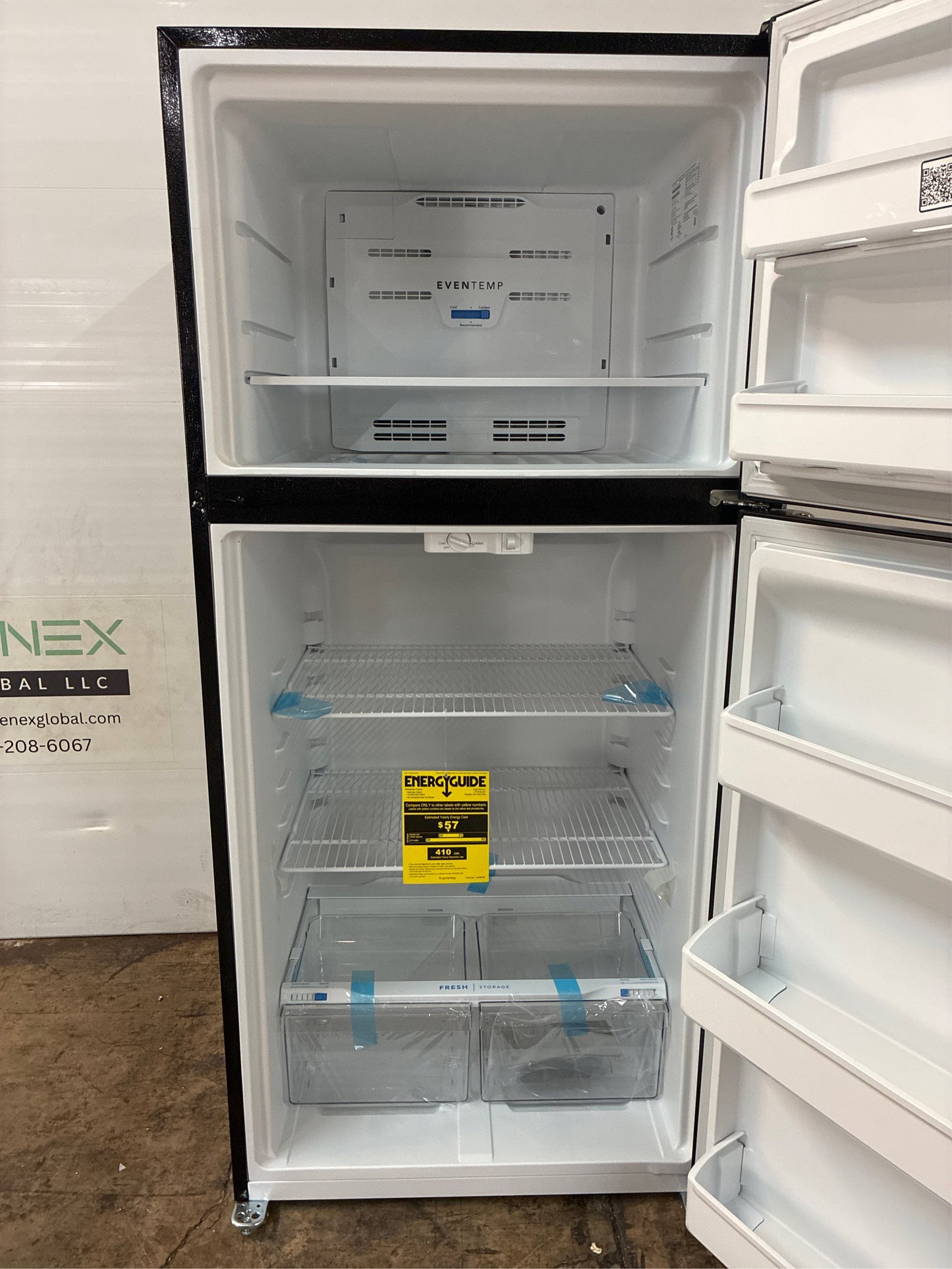 Frigidaire 18.3 Cu. Ft. Top Freezer Refrigerator-Black