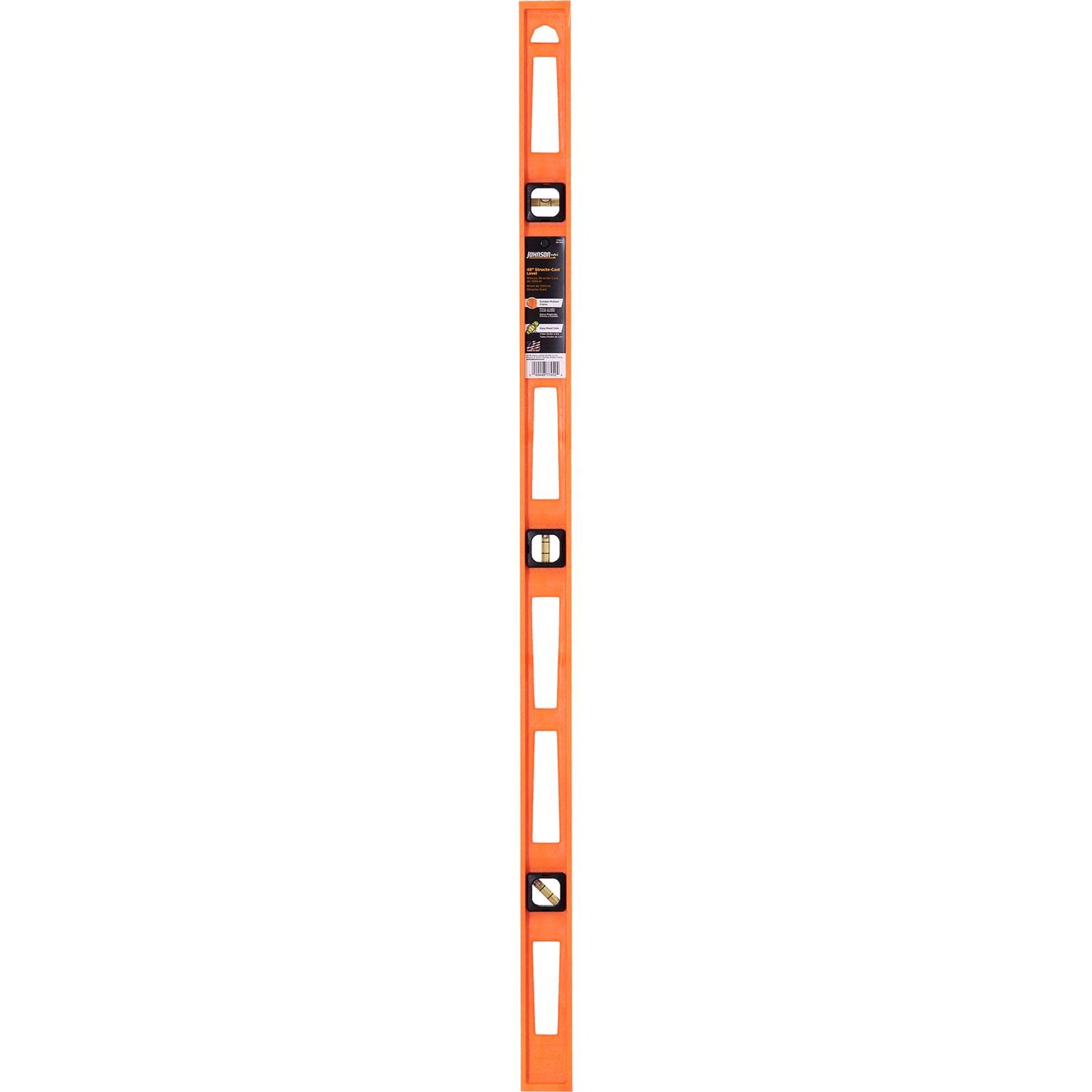 Johnson Structo-Cast 48 in. I-Beam Level, 3 Vial
