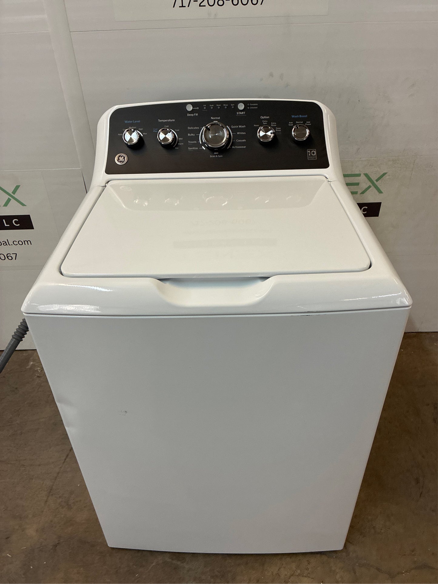 GE 4.5 cu. ft. Top Load Washer White