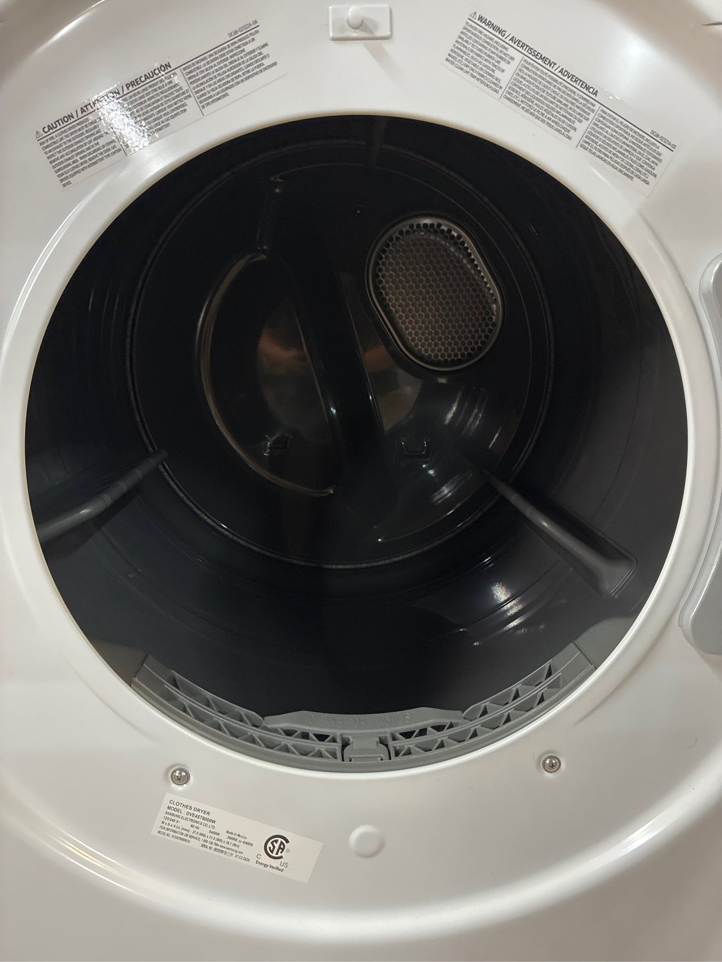 Samsung 7.5 cu. ft. Stackable Vented Dryer, White