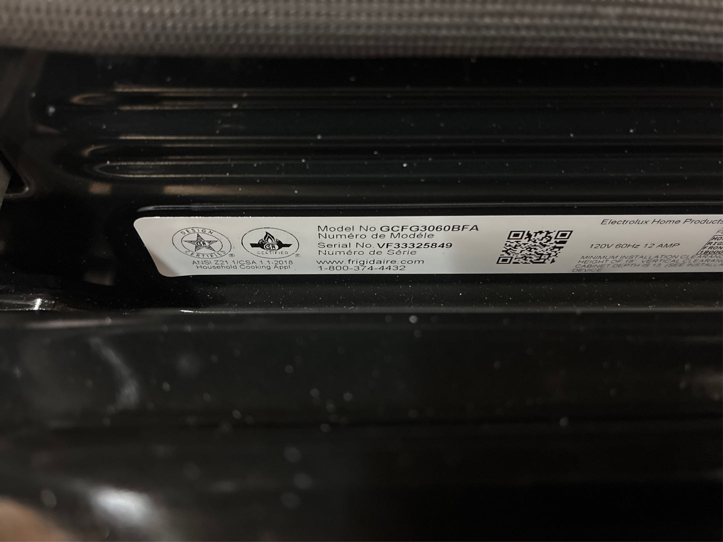 Frigidaire Gallery 30" 5-Burner Gas Range