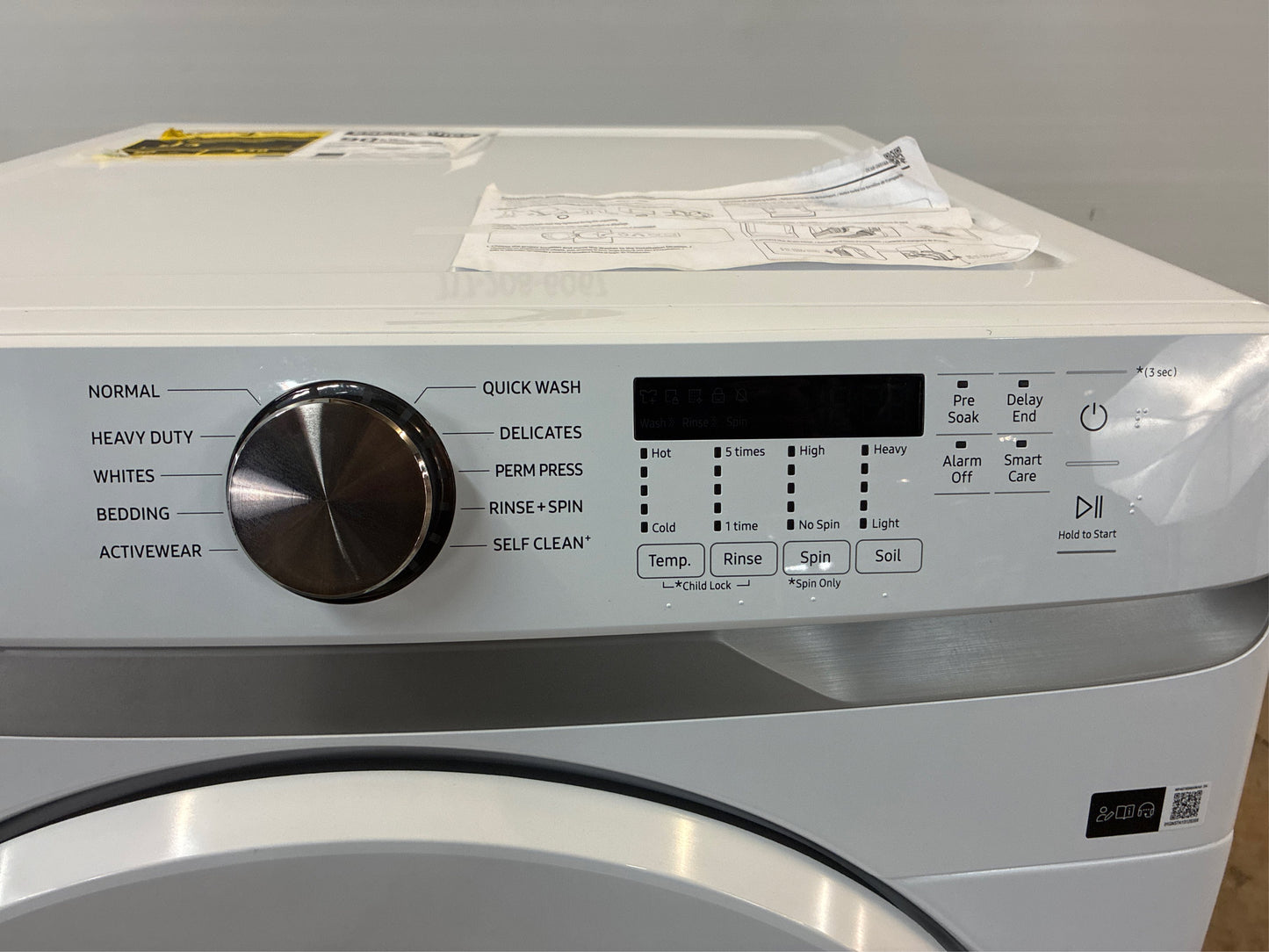 Samsung 4.5-cu ft Stackable Washer (White)