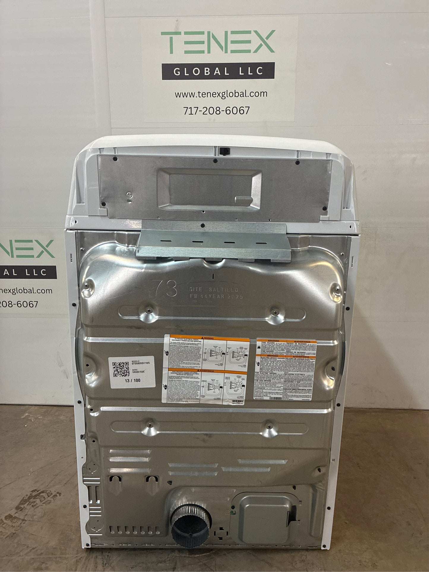 GE 7.4 cu ft Electric Dryer White