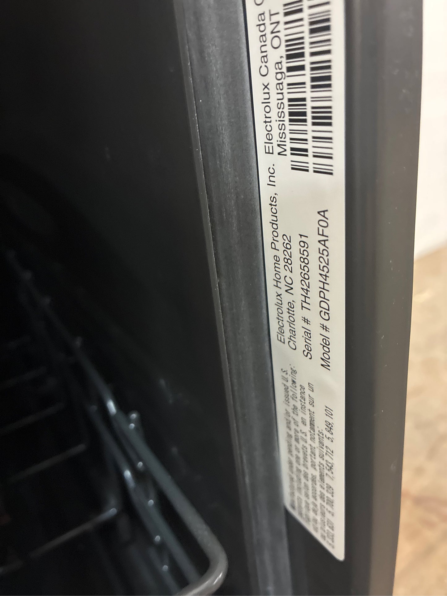 Frigidaire 24" Top Control Dishwasher, Stainless Steel