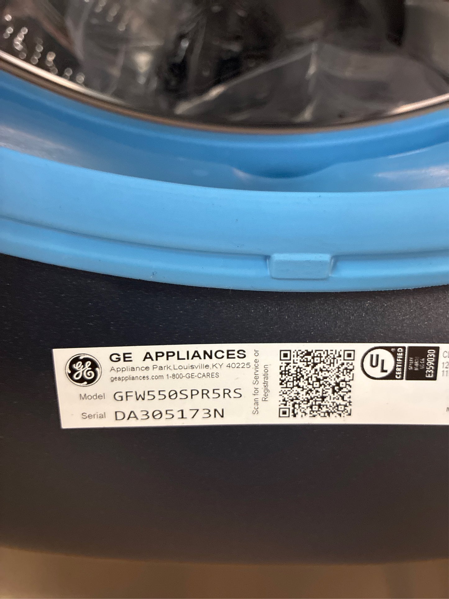 GE UltraFresh Vent 4.8-cu ft Stackable Washer