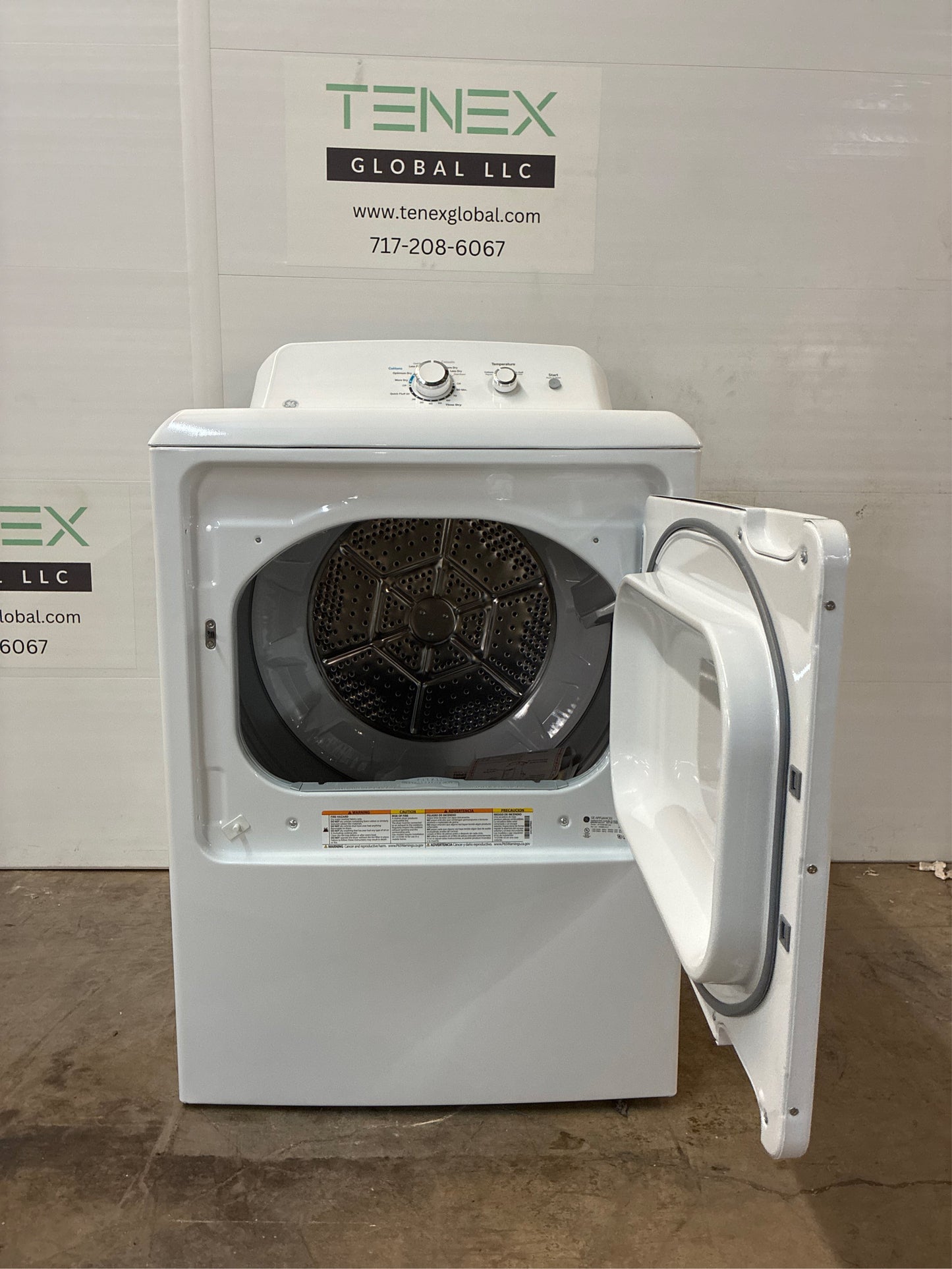 GE 6.2 cu. ft. White Electric Vented Dryer