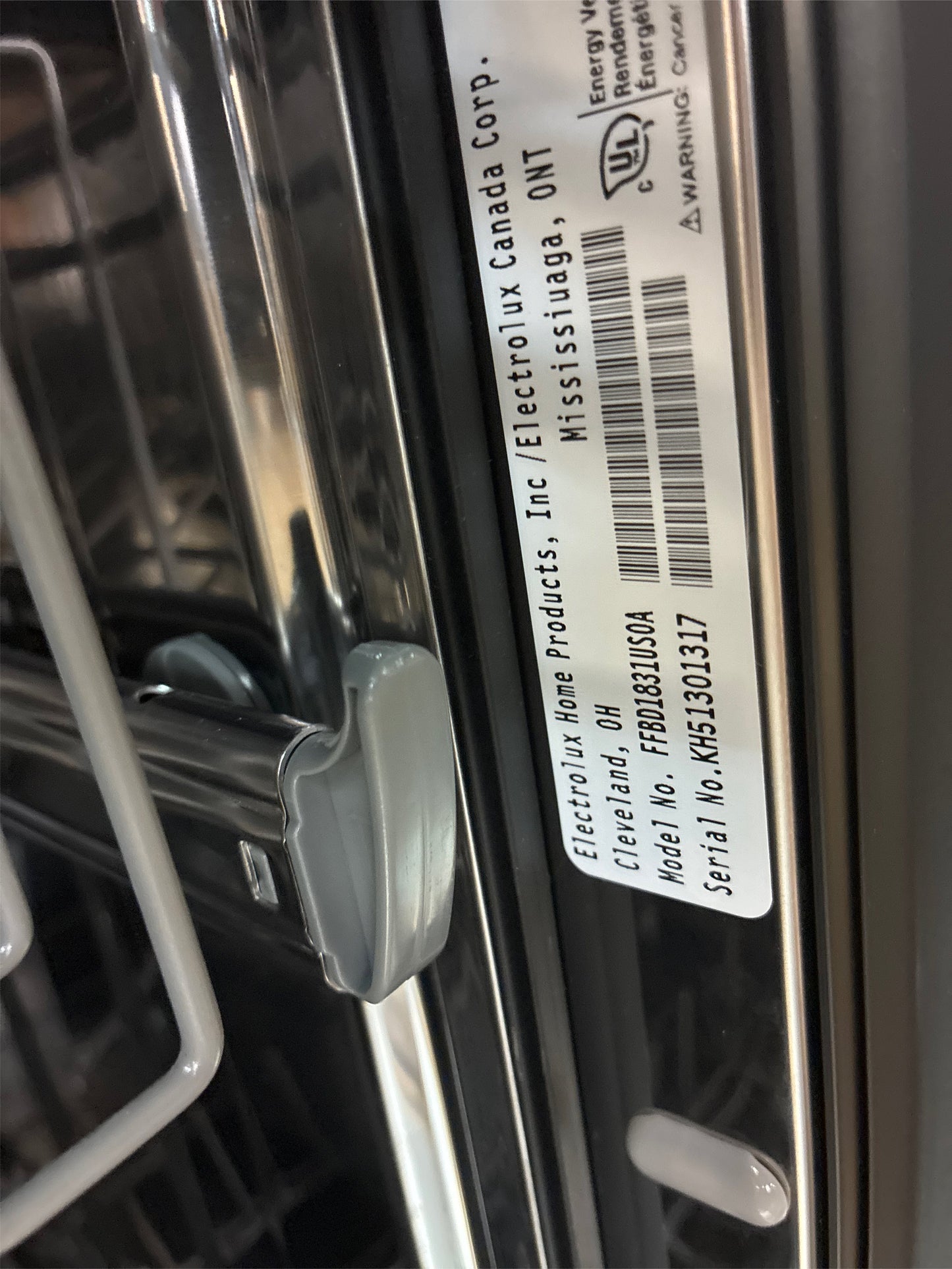 Frigidaire 18 In. Front Control Built-In Dishwasher