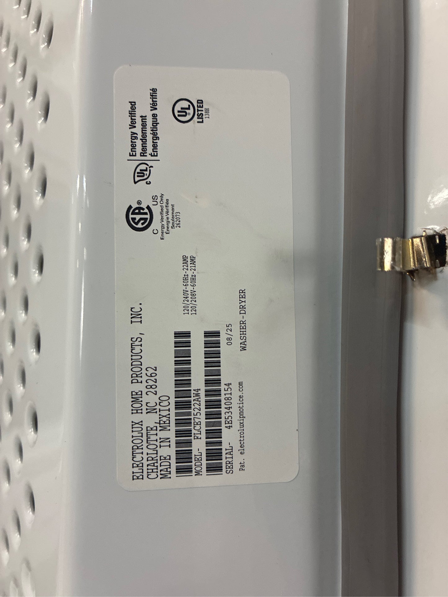 Frigidaire Quick Wash & Electric Dryer Center