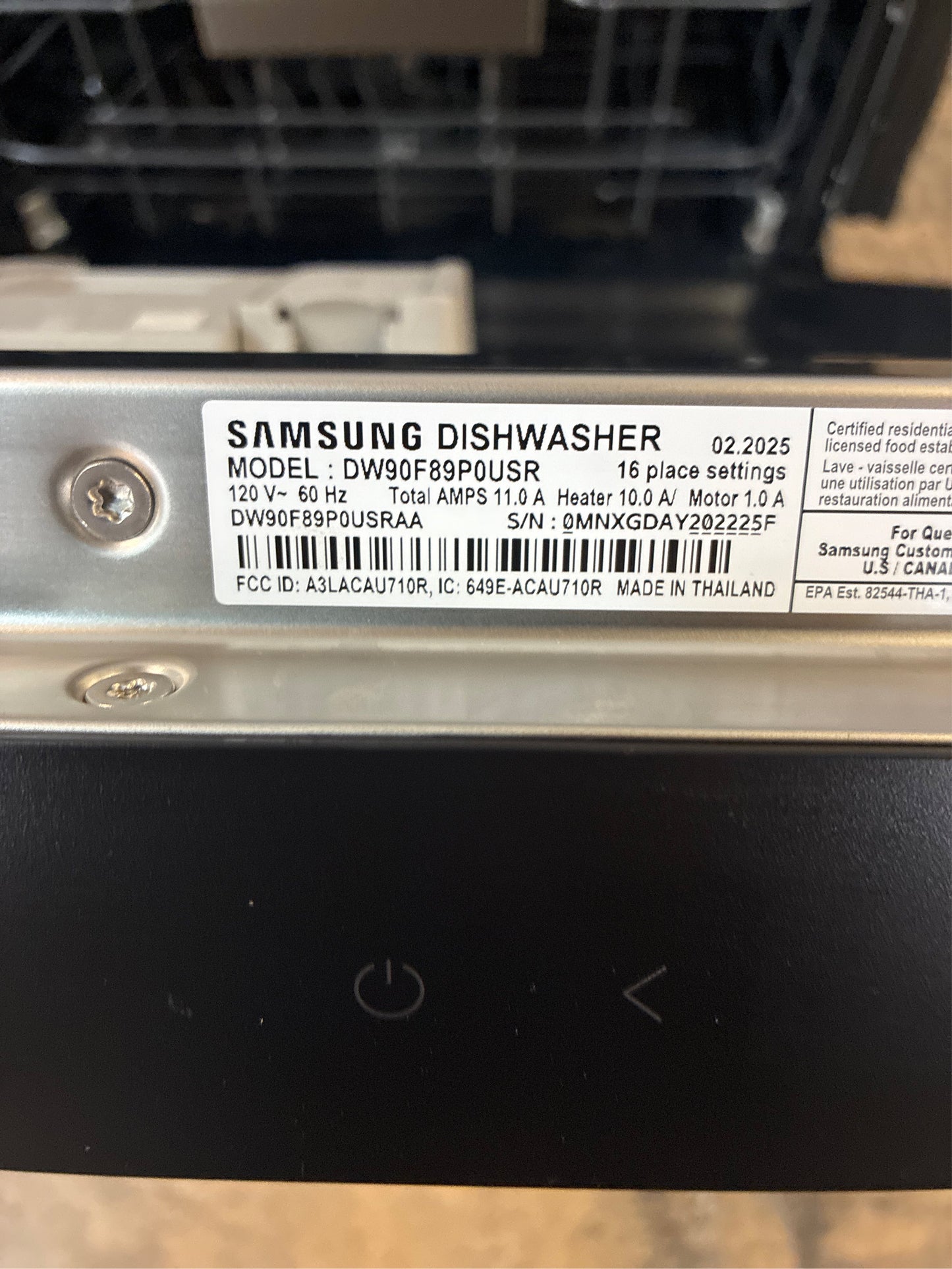 Samsung 38 dBA Bespoke Dishwasher