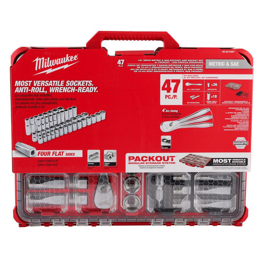 Milwaukee Packout Metric/SAE Socket & Ratchet Set