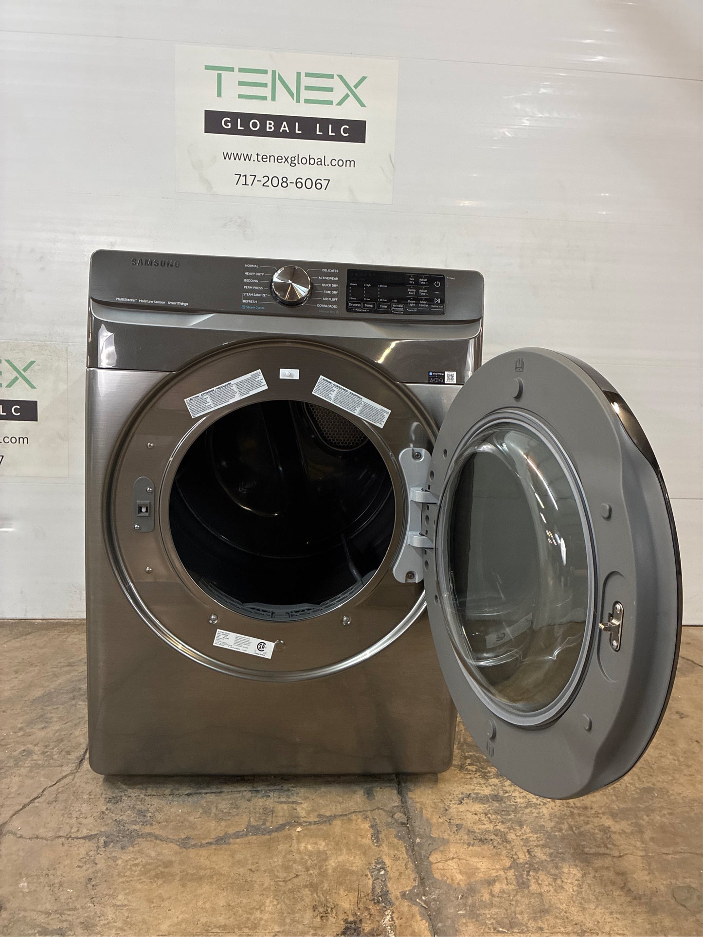 Samsung 7.5 cuft Smart Stackable Electric Dryer with Steam