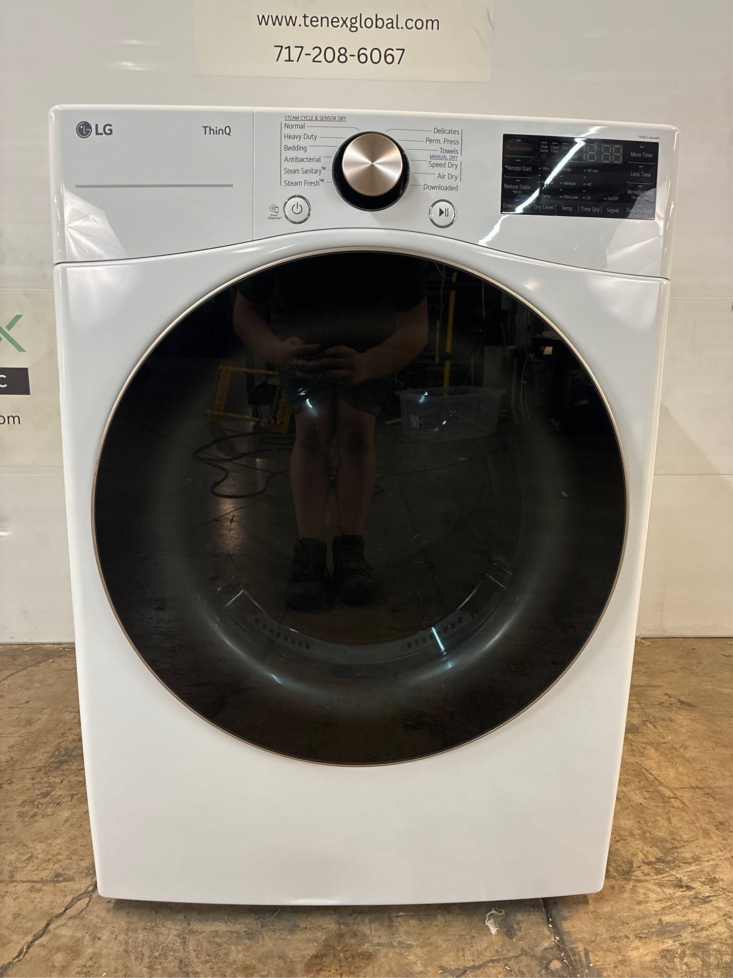 LG 7.4 Cu. Ft. Vented Electric Dryer, White