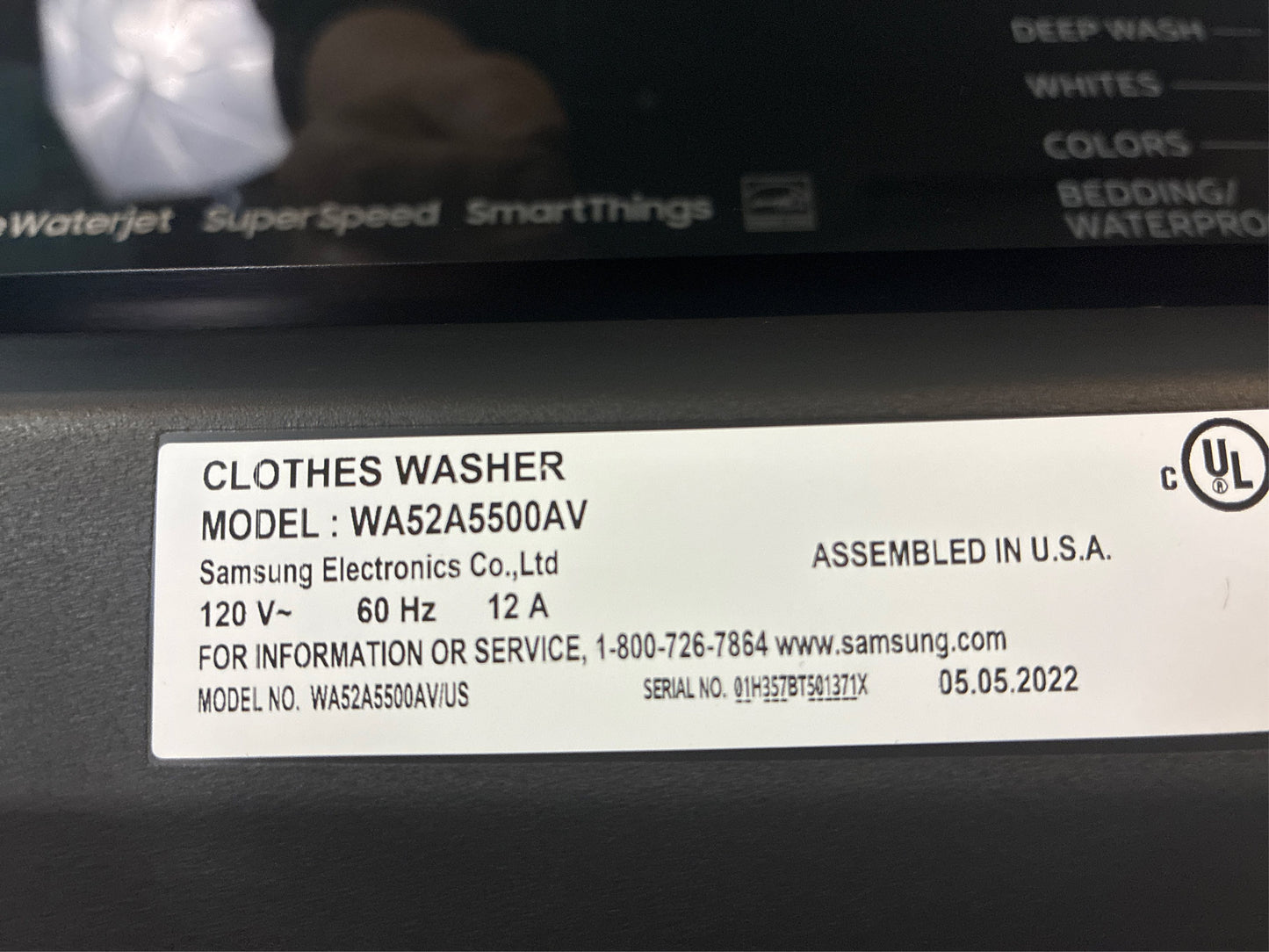Samsung - Smart Top Load Washer with Super Speed Wash