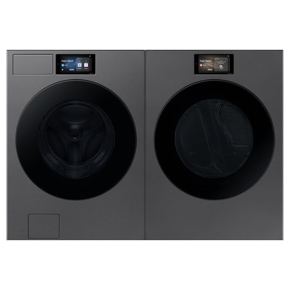 Samsung 7.6 cu ft Bespoke AI Electric Dryer Dark Steel