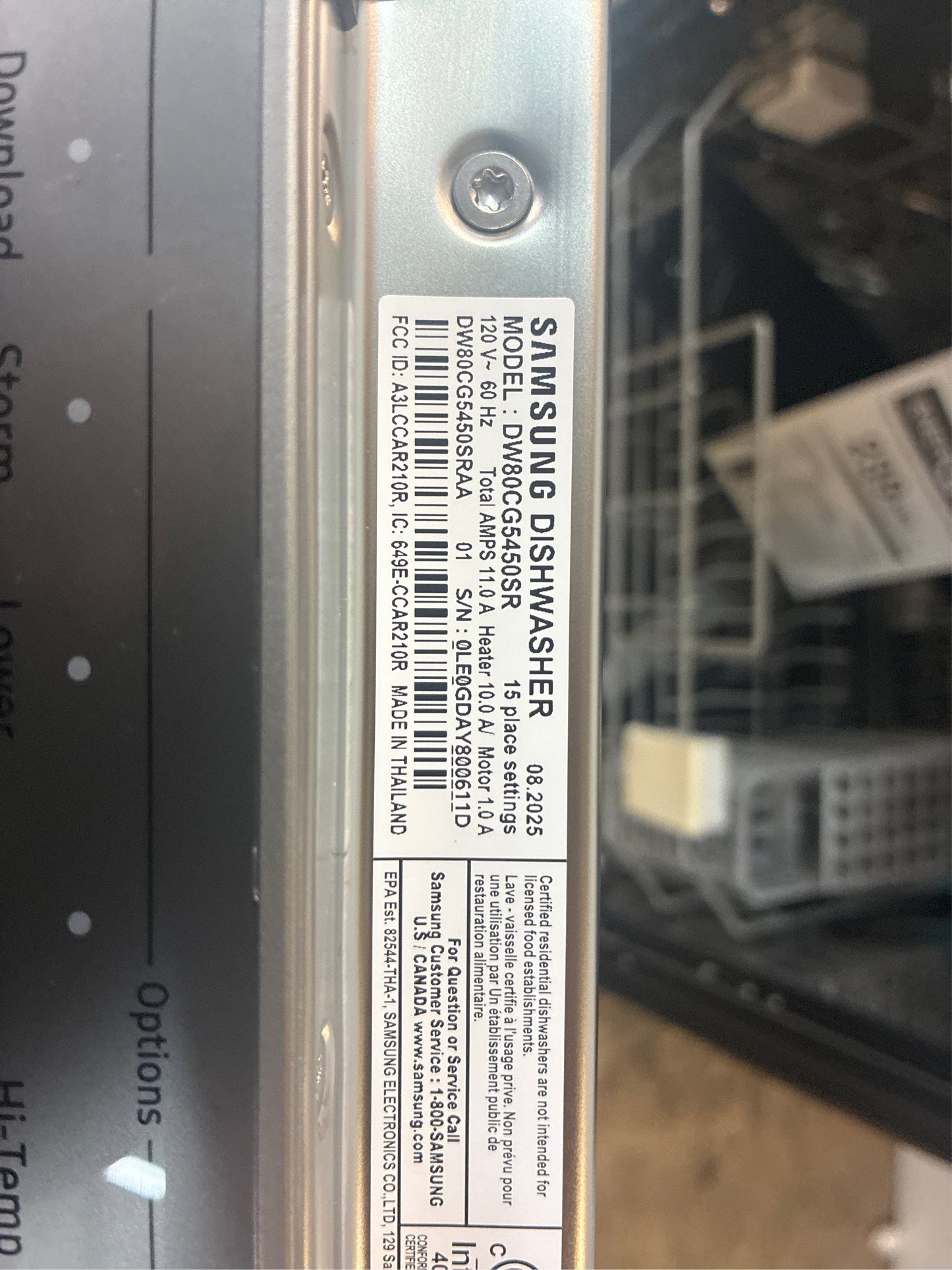 Samsung Smart 46 dBA Dishwasher w StormWash