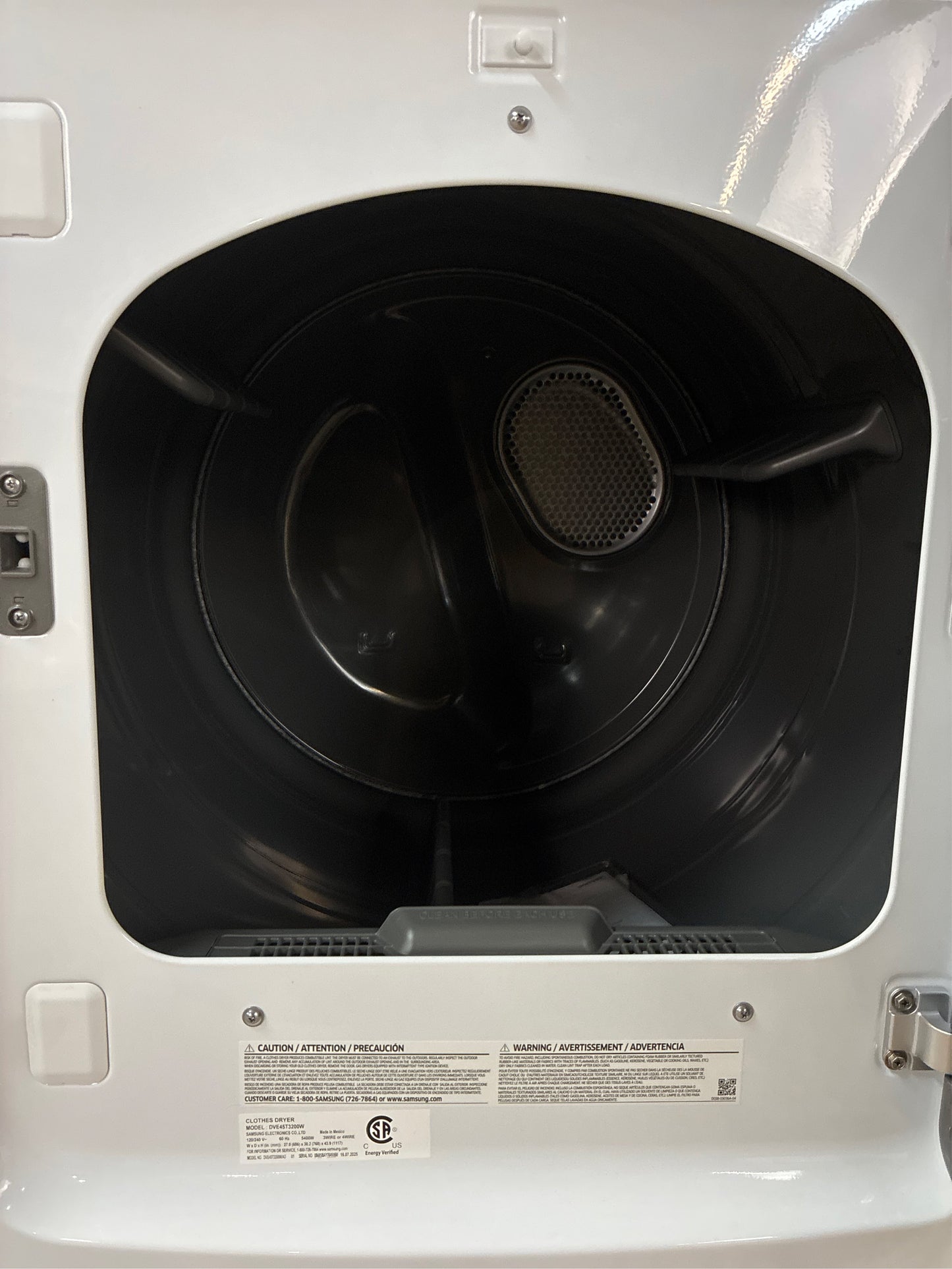 Samsung 7.2 cuft Vented Electric Dryer - White