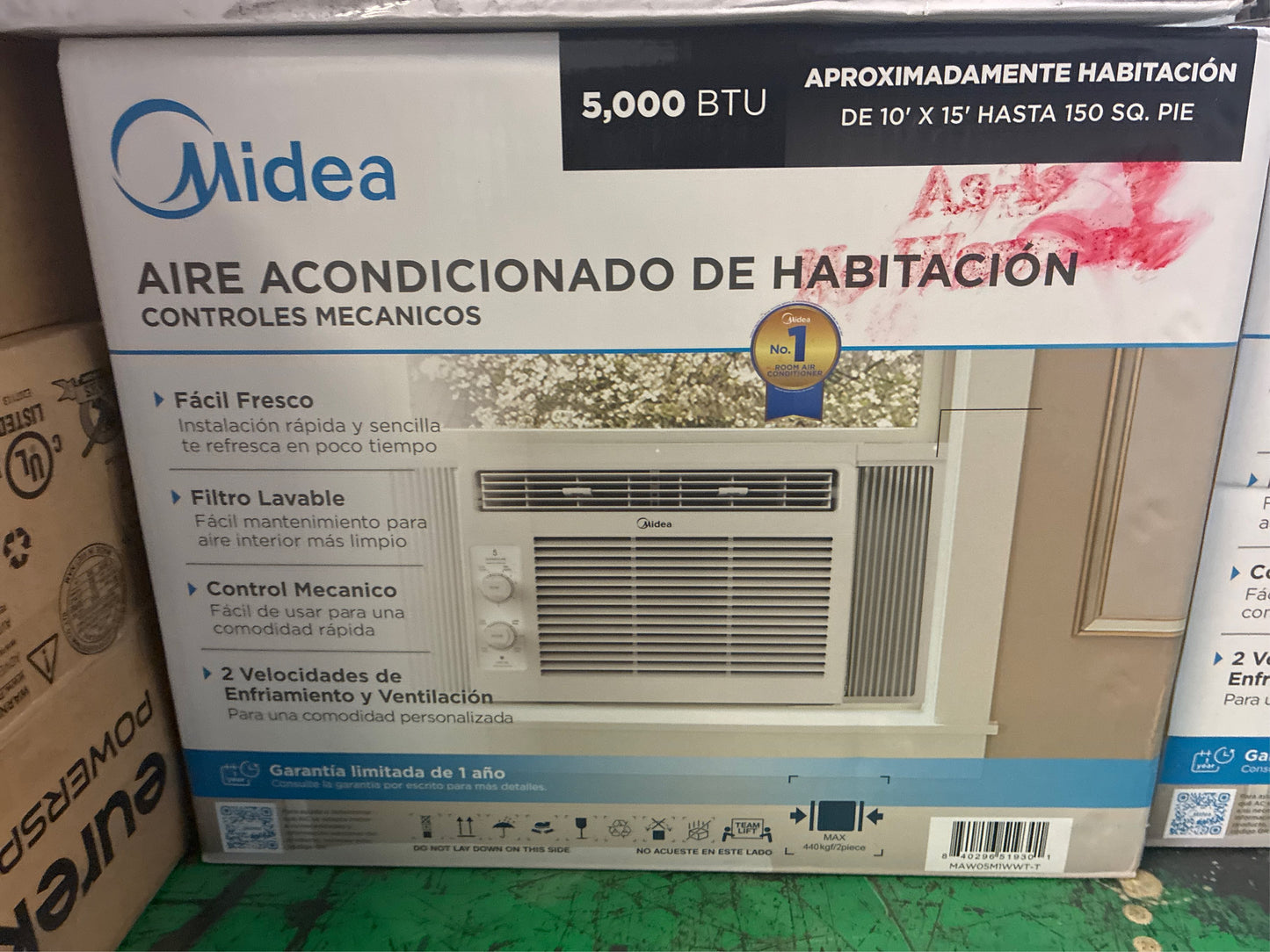 Midea 5,000 BTU Window A/C MAW05M1WWT-T White