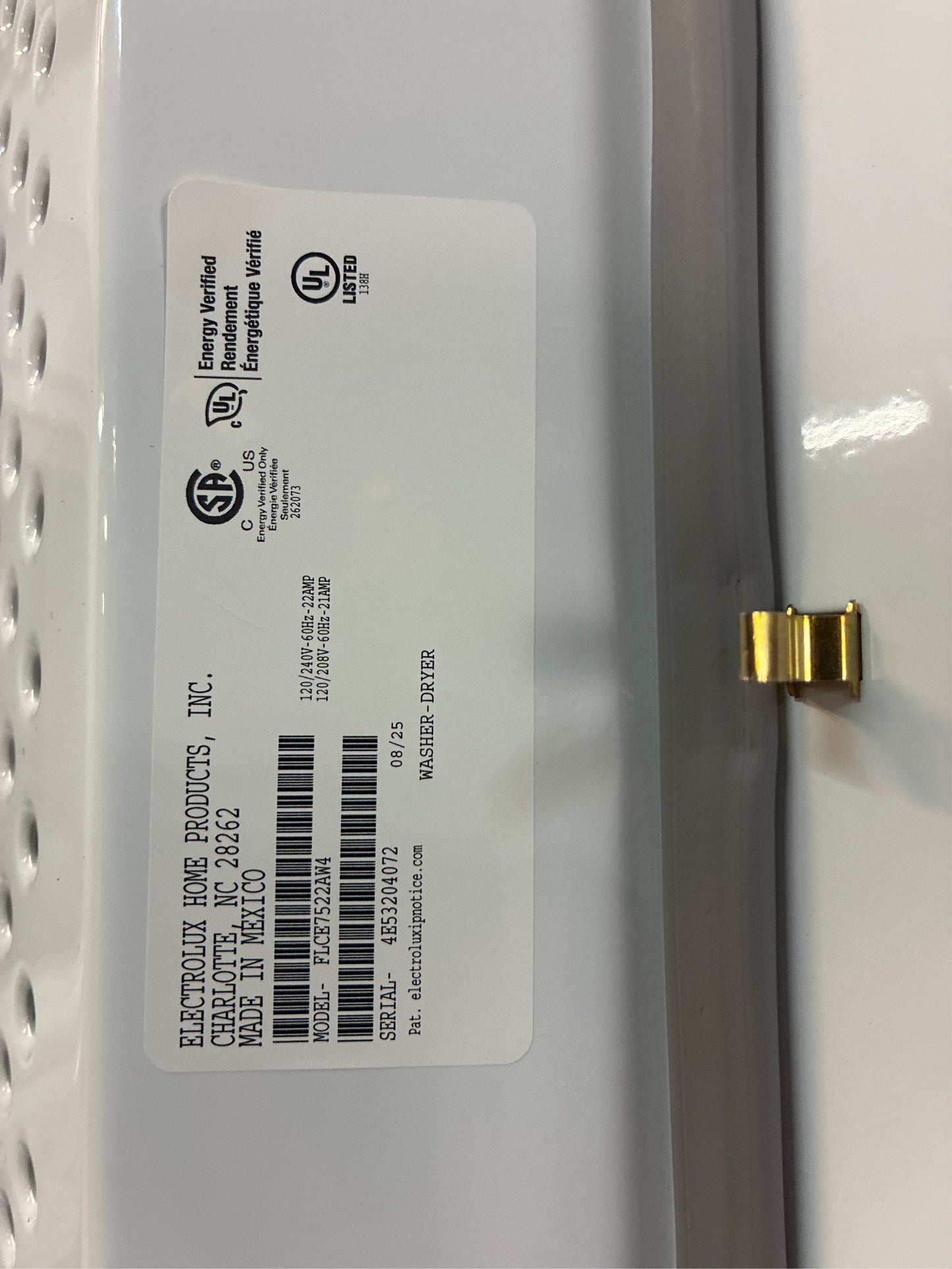 Frigidaire Laundry Center: 3.9-cu ft Washer Dryer Combo