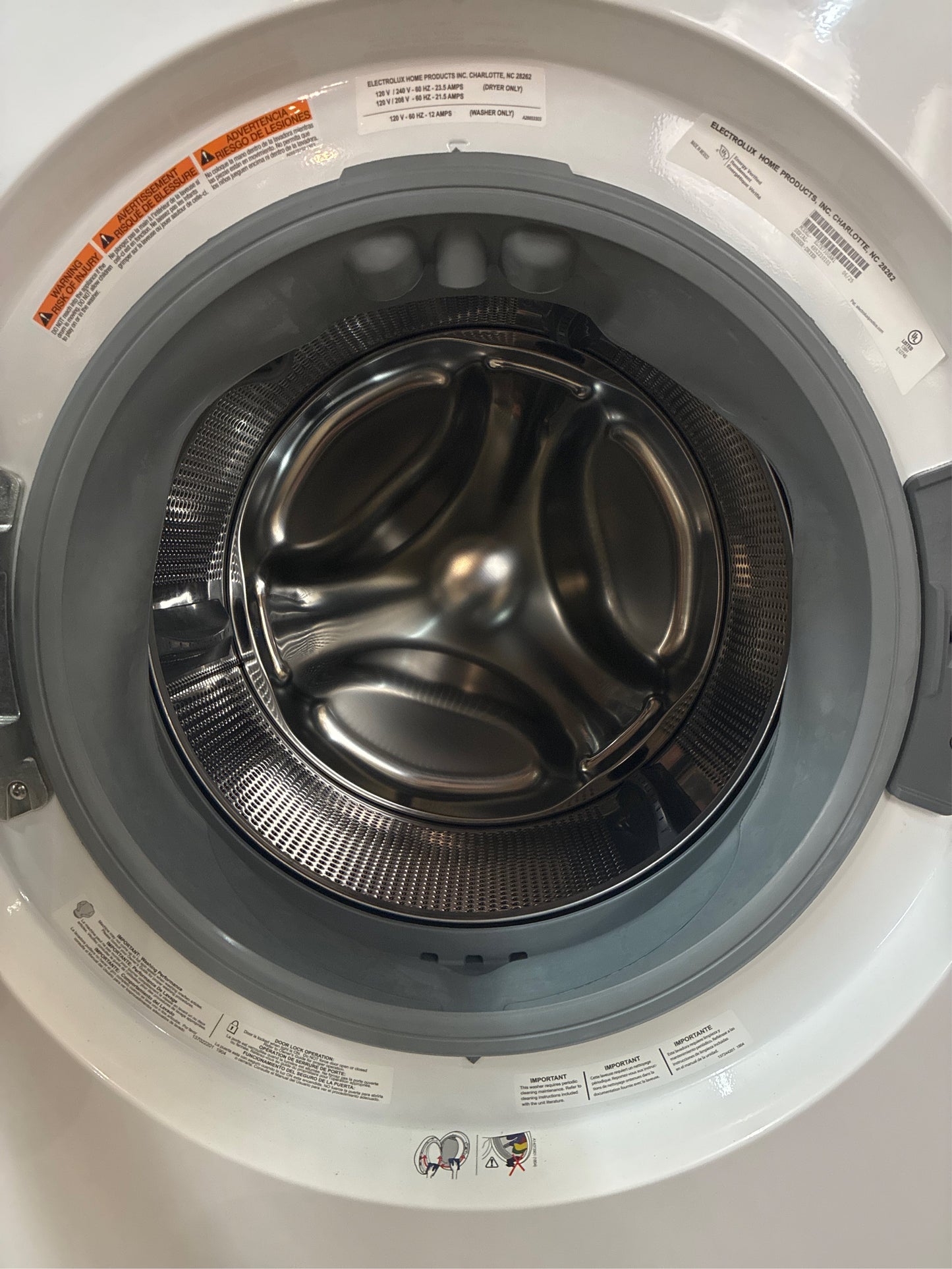 Electrolux 4.4 cu. ft. Washer & 8.0 cu. ft. Electric Dryer Tower
