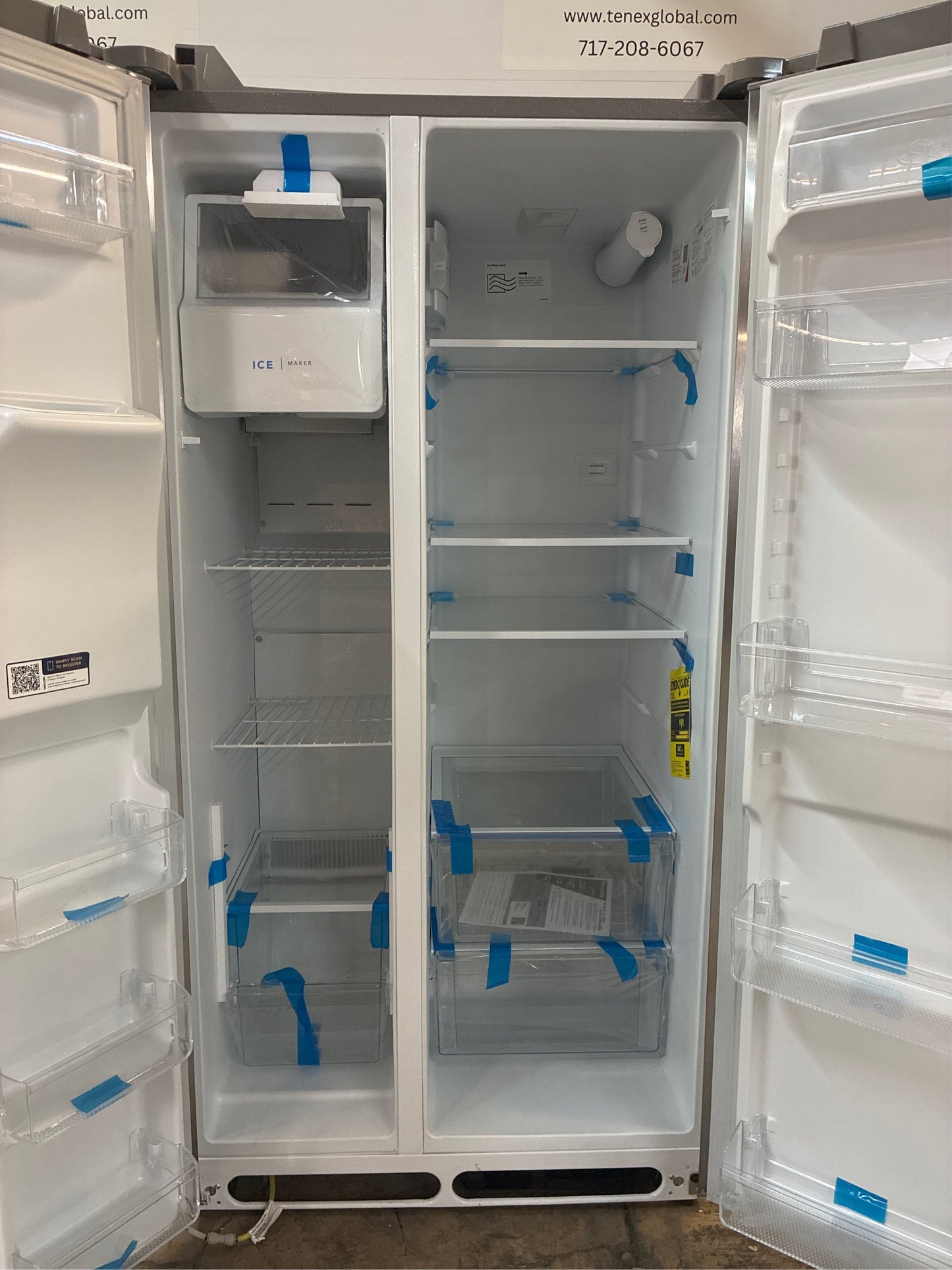 Frigidaire 36 in. Side-by-Side Refrigerator, 25.6 cu ft, SS