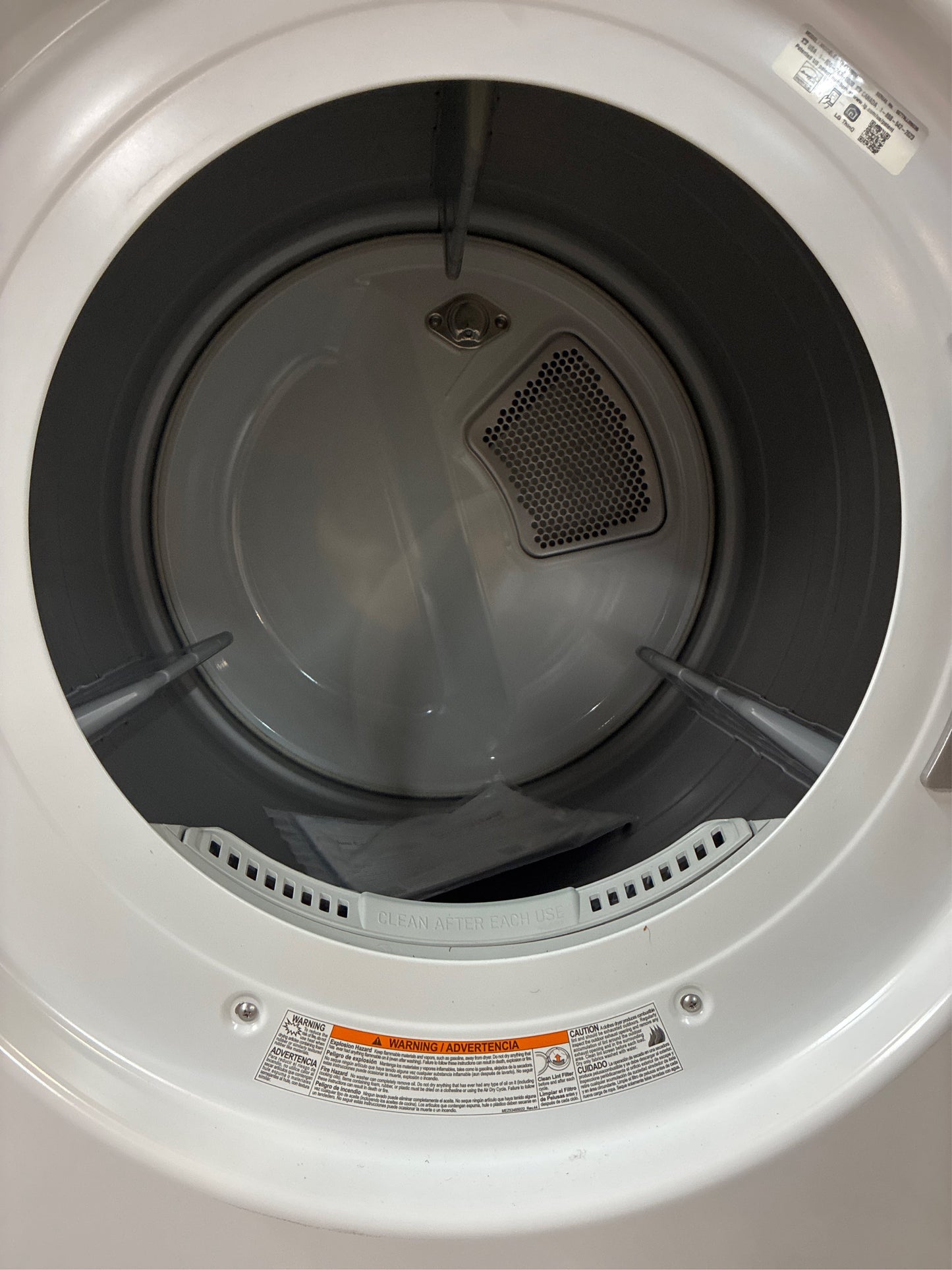 LG 7.4 Cu. Ft. Vented Electric Dryer, White