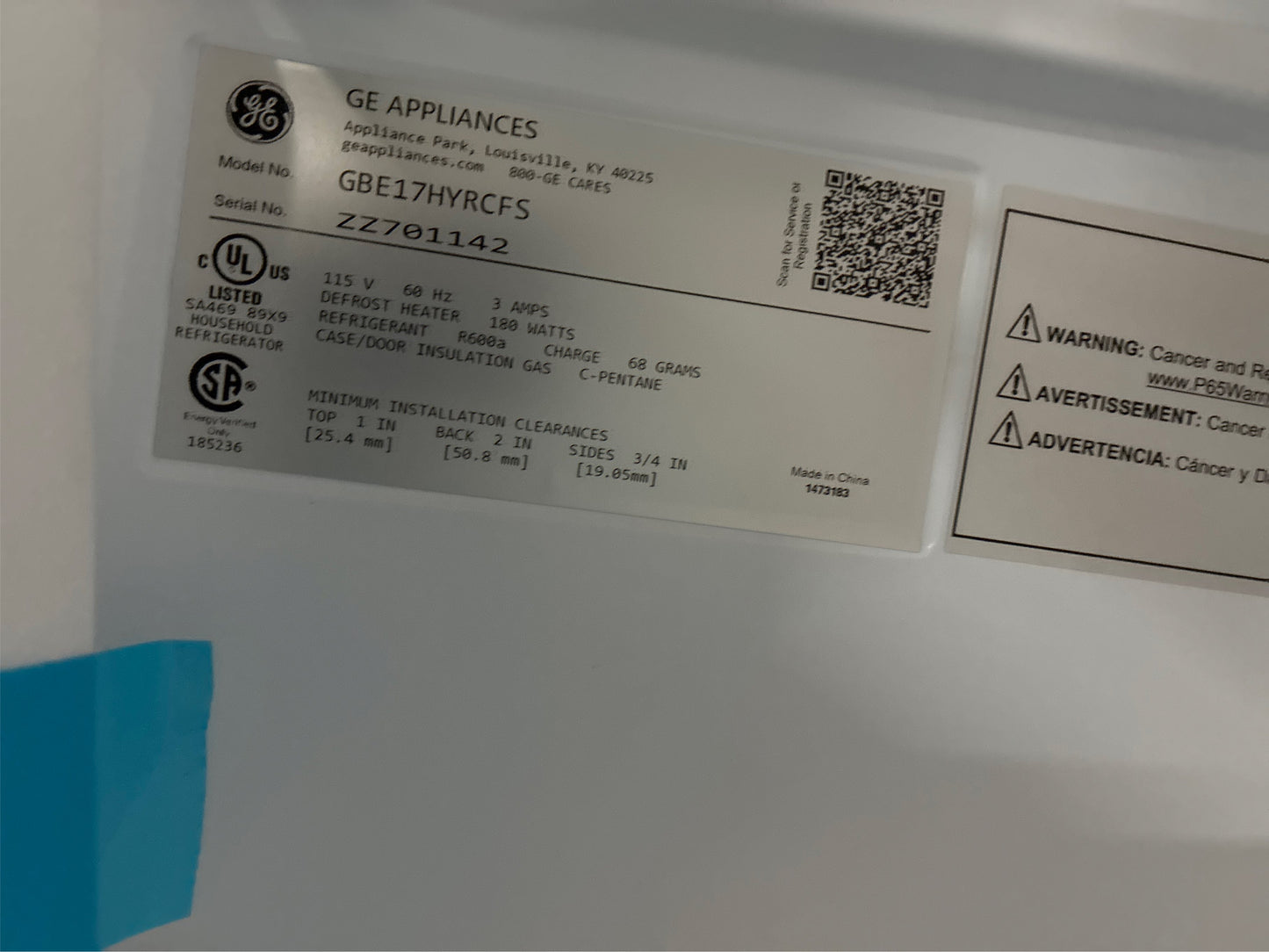 GE 17.7-cu ft Counter-depth Bottom-Freezer Fridge