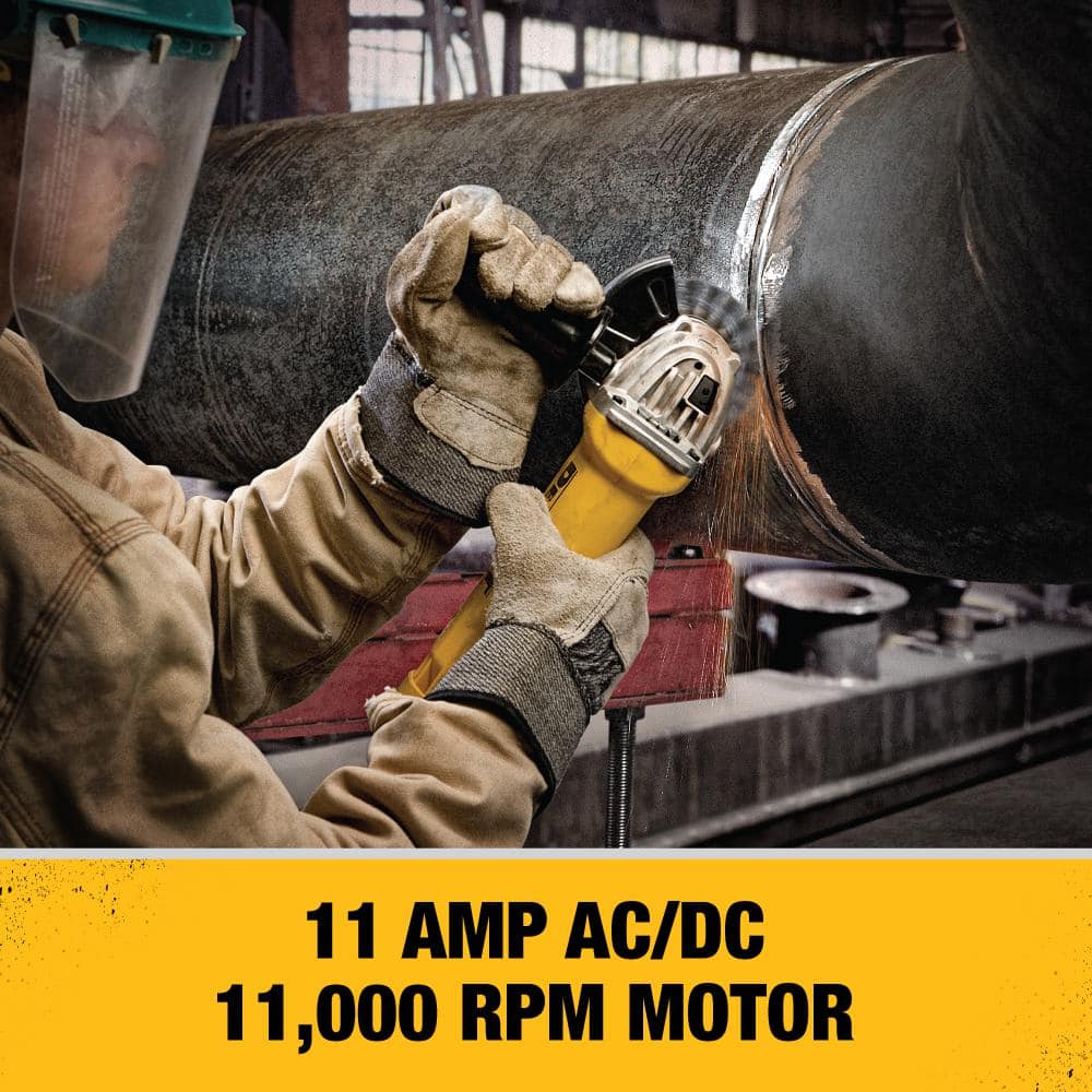 11-Amp Corded 4-1/2 in. Small Angle Grinder