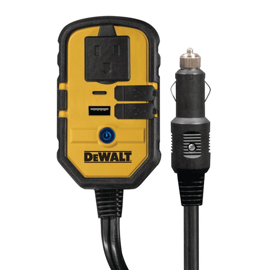 DEWALT 140W Car Power Inverter w/ Dual USB Ports