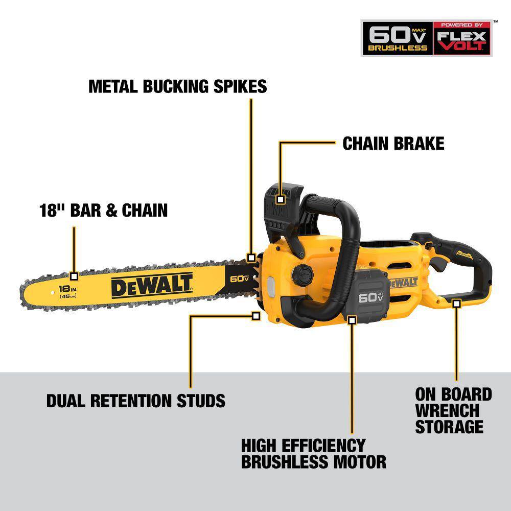 60V MAX 18in. Brushless Battery Chainsaw