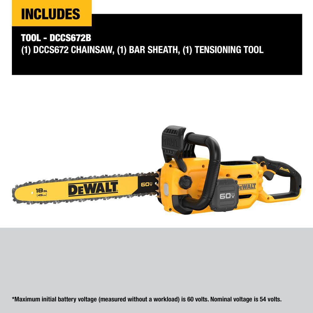 60V MAX 18in. Brushless Battery Chainsaw