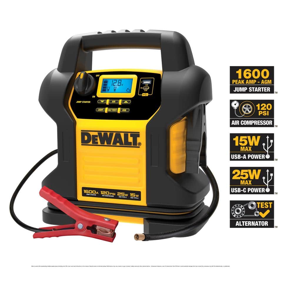 DEWALT Jump Starter & Power Bank, 1600 Amp