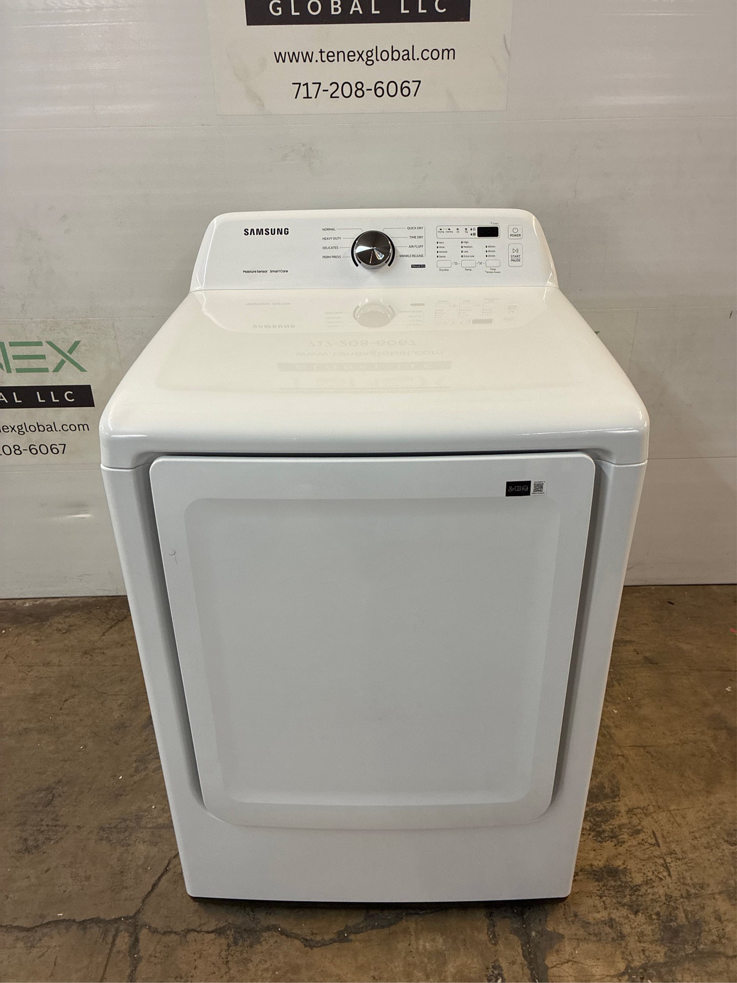 Samsung 7.2 cu.ft Vented Electric Dryer - White