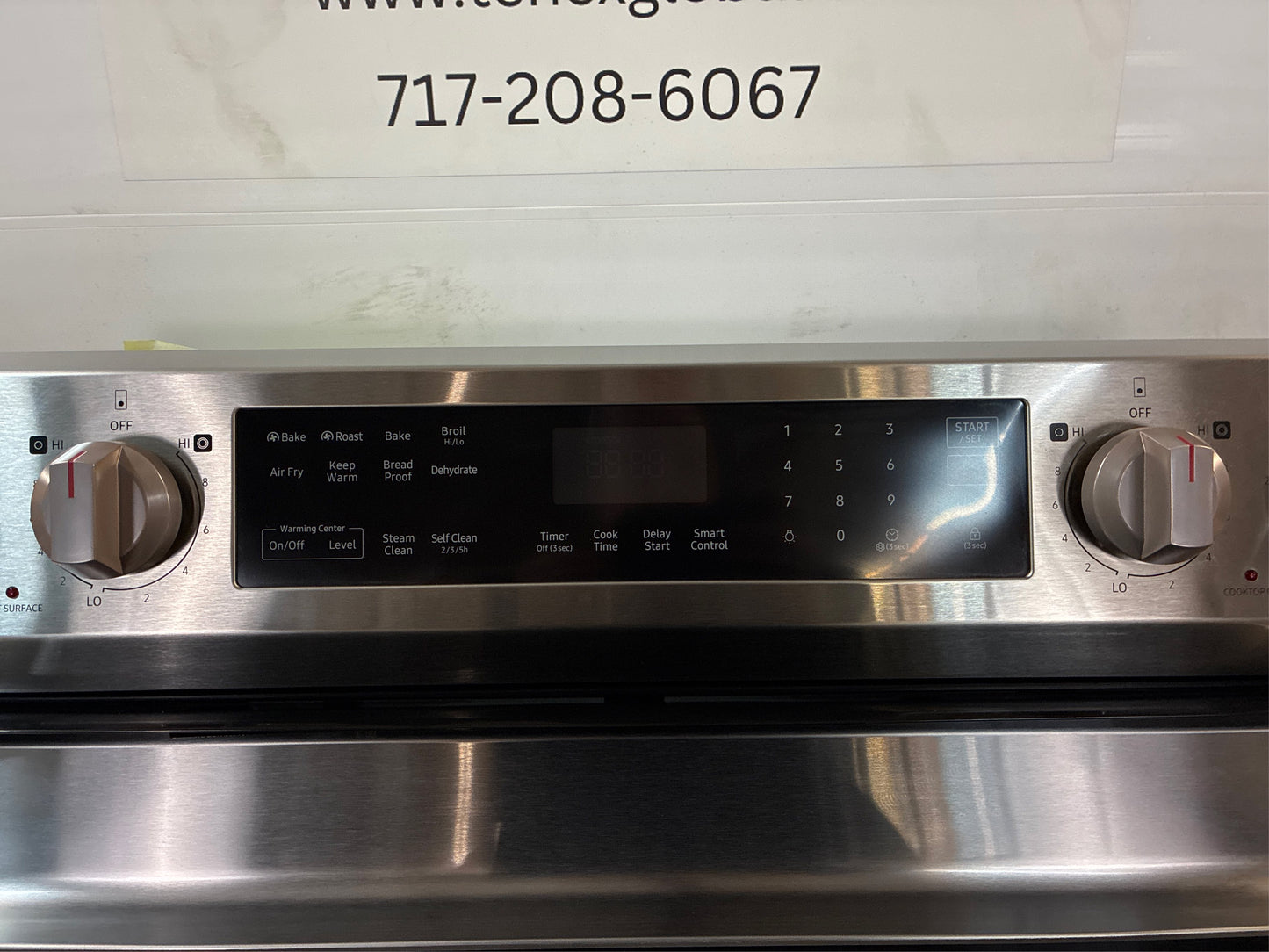 Samsung - 6.3 cu.ft. 5-Burner Electric Range