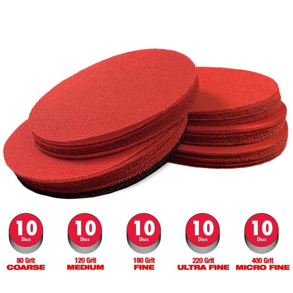 5 in. SandNet Coated Assorted Disc (50-Pack)