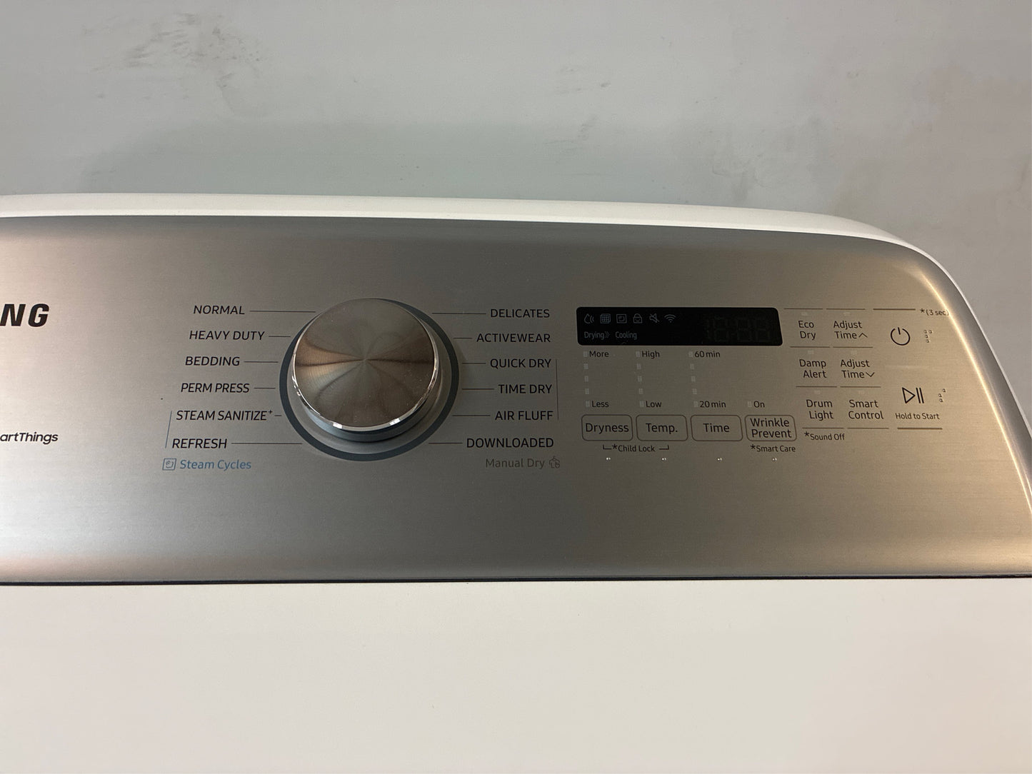 Samsung Smart White Electric Dryer with Steam