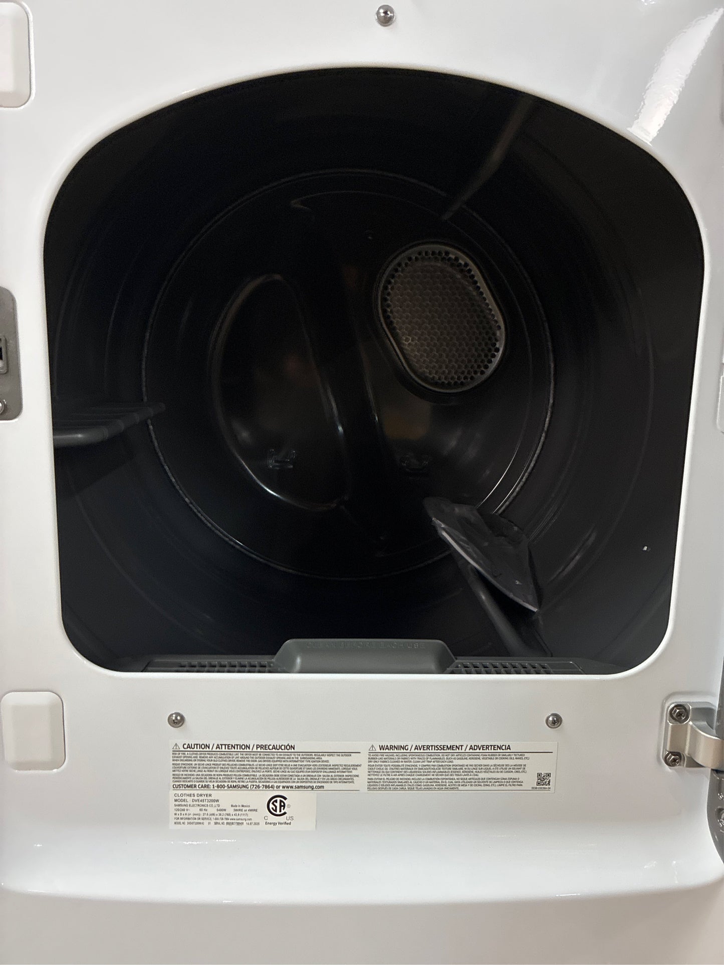 Samsung 7.2 cu.ft. Vented Electric Dryer White