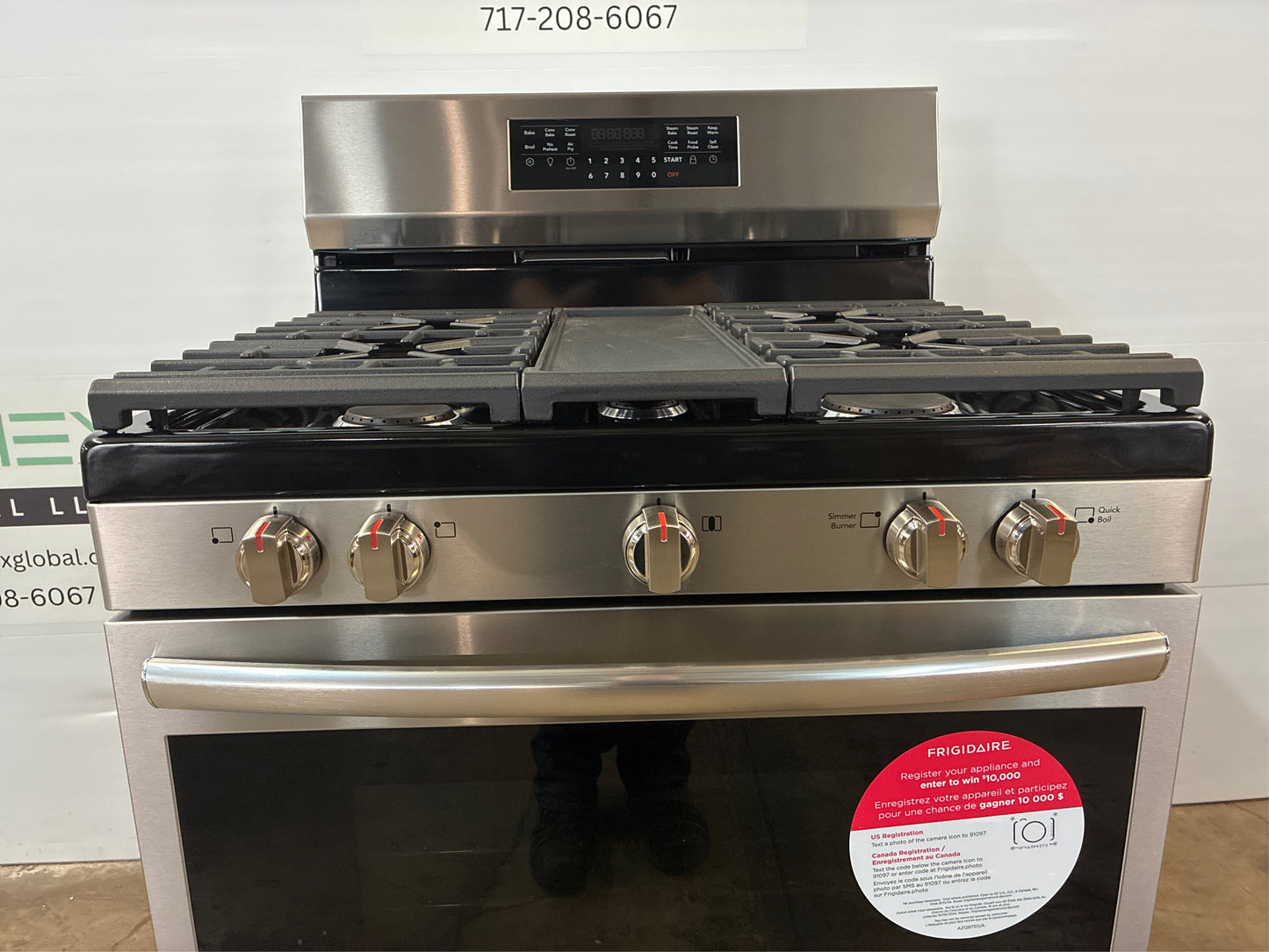 Frigidaire 30" 5 Burners Gas Range 5.1-cu ft