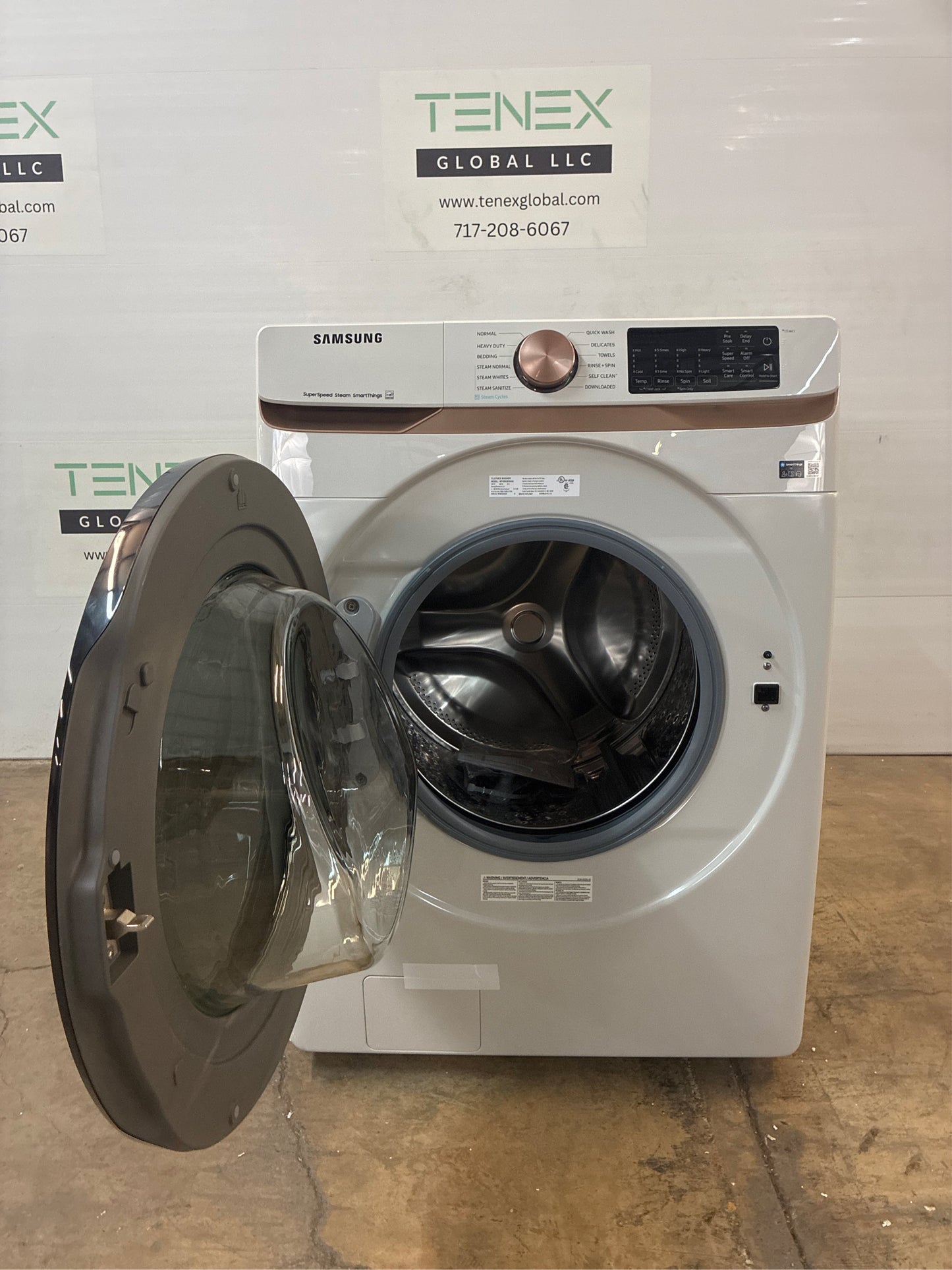 Samsung 5 cu, ft. Smart Front Load Washer, Ivory