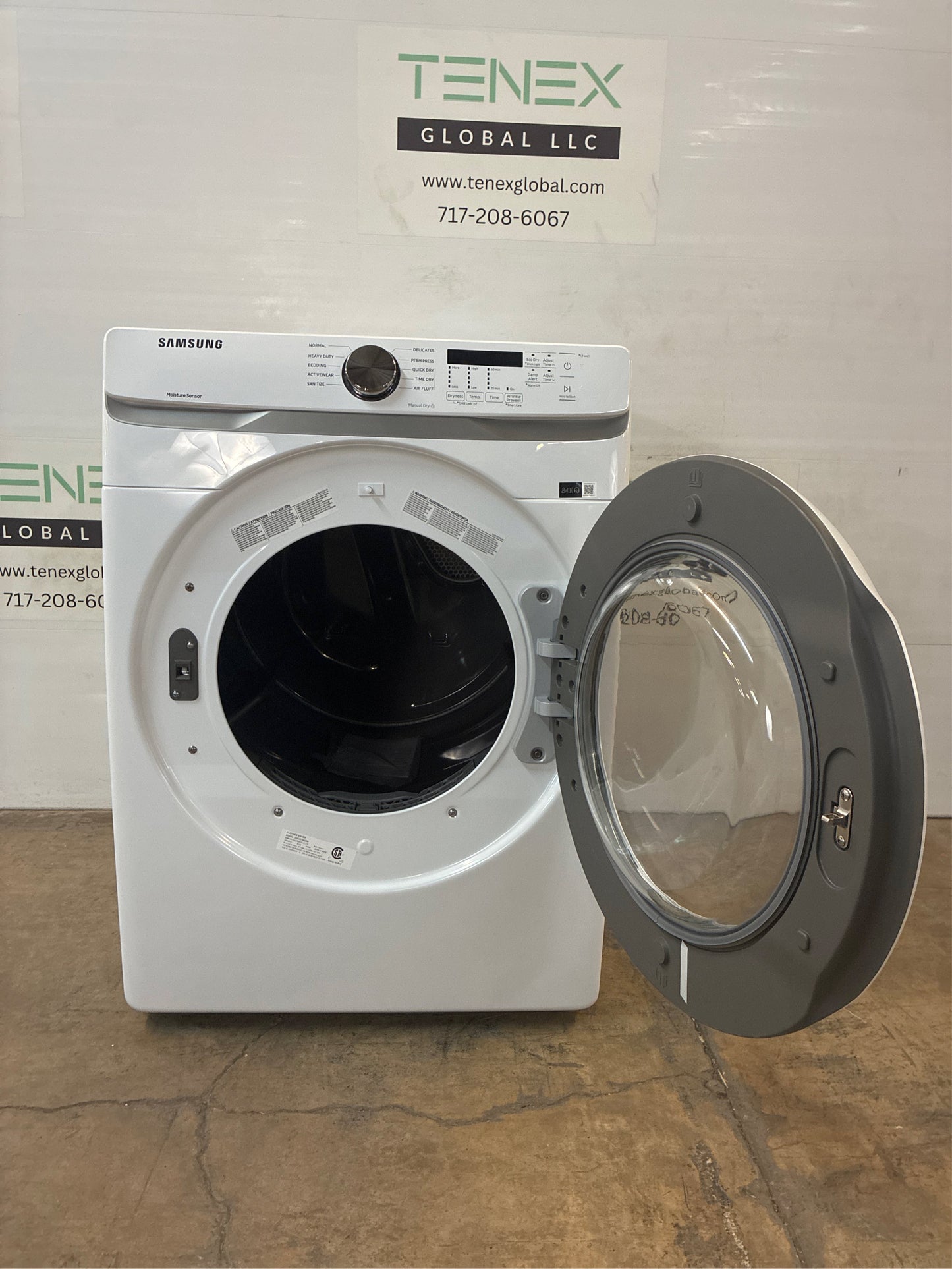 Samsung 7.5-cu ft Stackable Dryer (White)