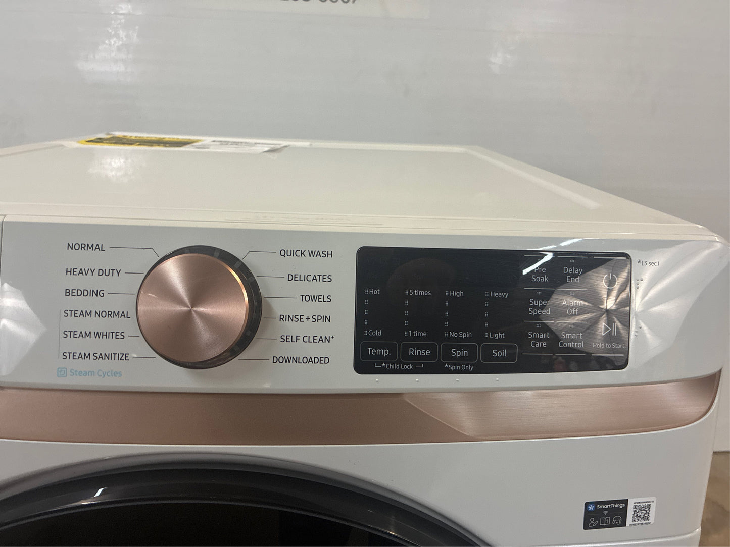 Samsung 5 cu. ft. Smart Front Load Washer, Ivory