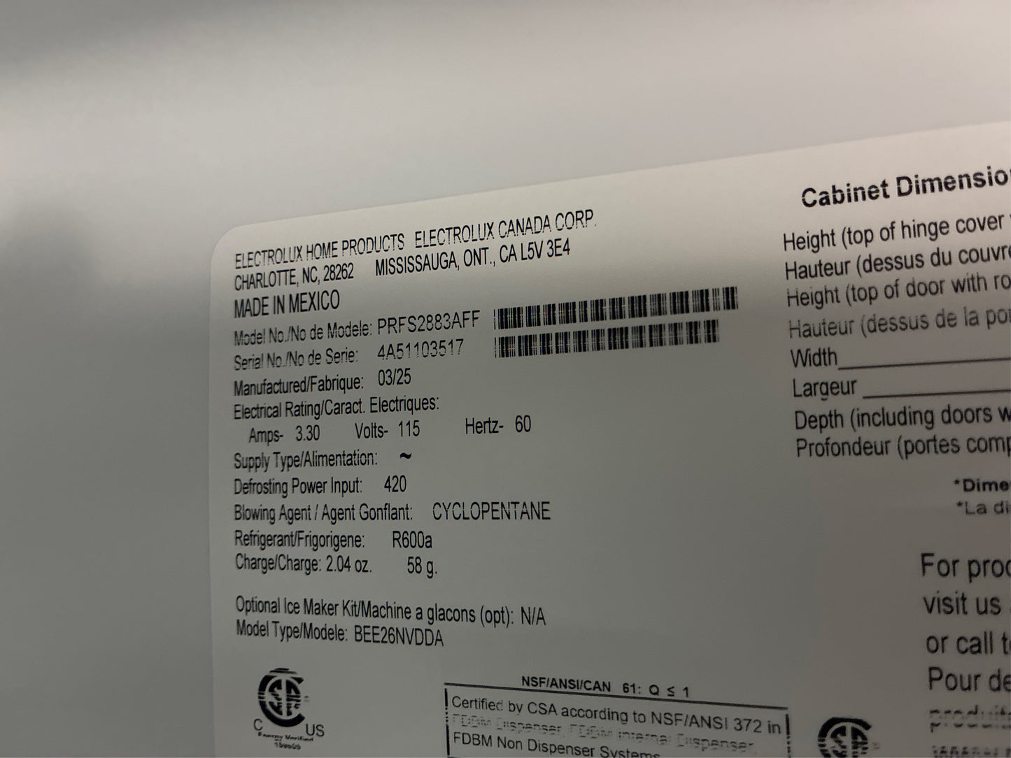 Frigidaire 27.8-cu ft French Door Refrigerator