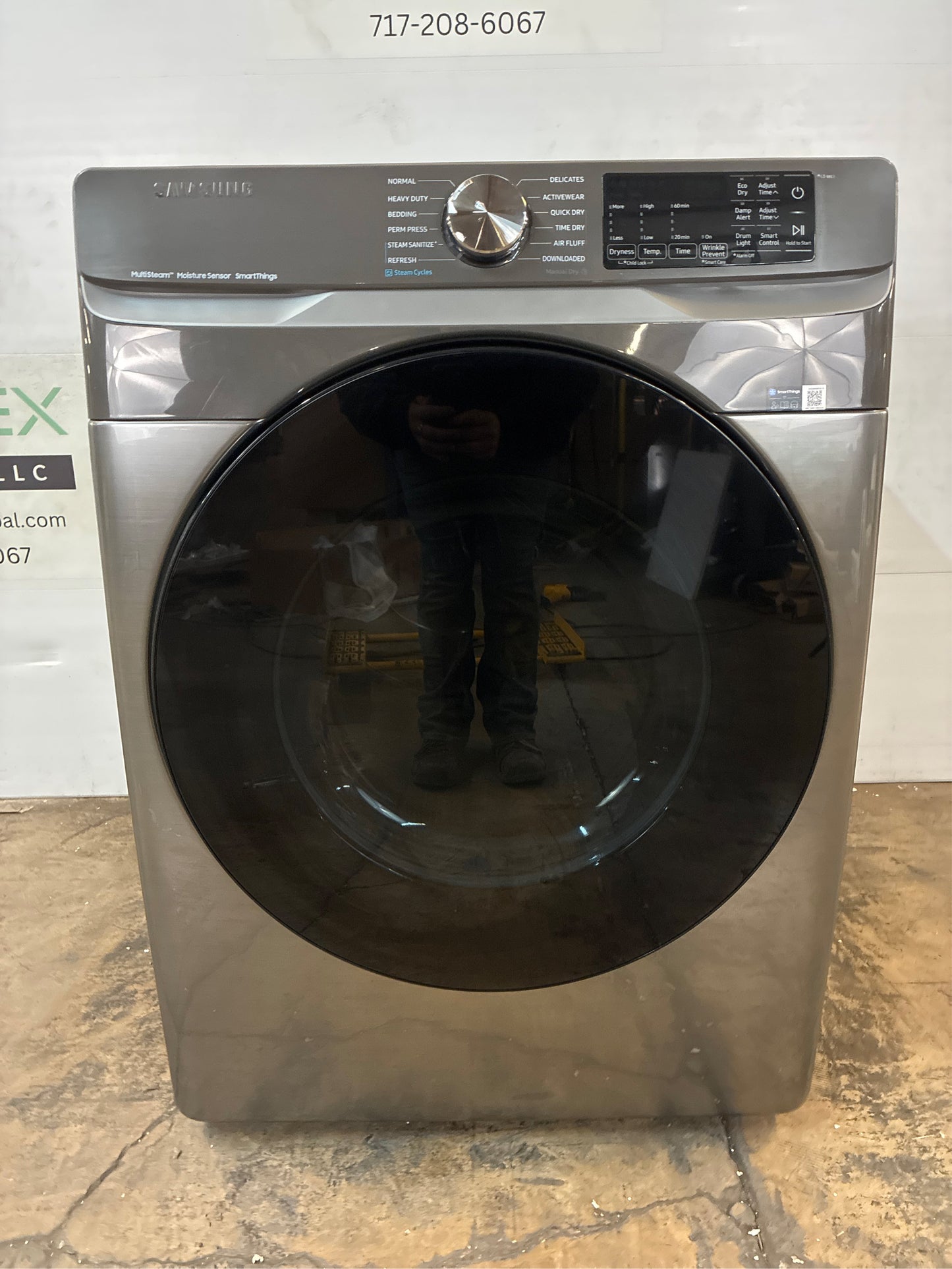Samsung 7.5 cu. ft. Smart Stackable Electric Dryer with Steam
