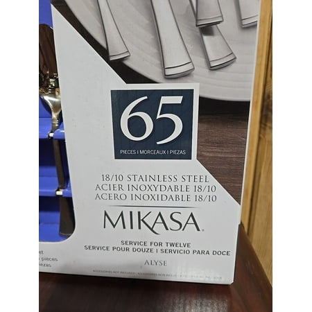 Mikasa, Alyse Flatware Set, 65 Piece