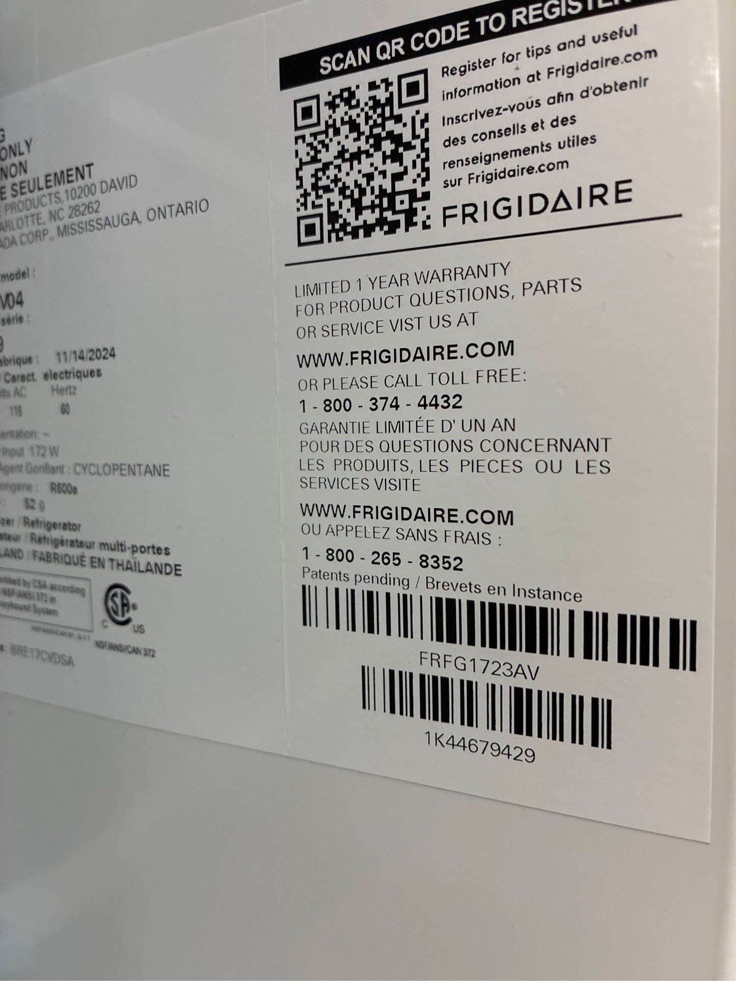 Frigidaire 31.5 in., Counter-Depth French Door Refrigerator SS