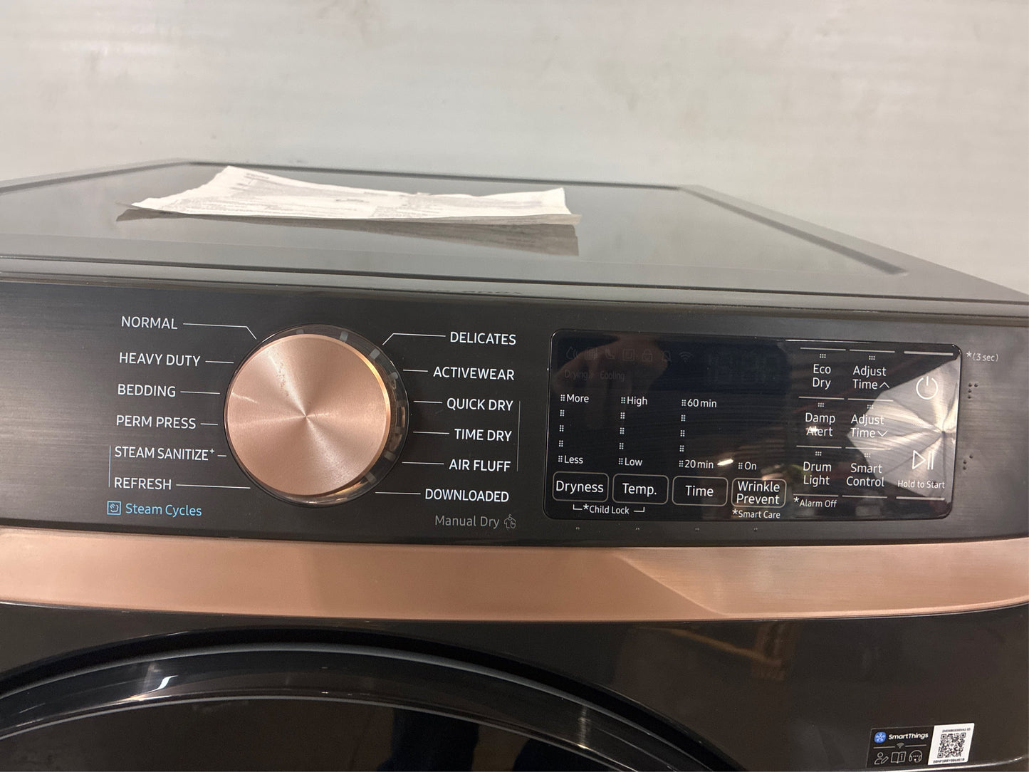 Samsung Smart Electric Dryer, Black