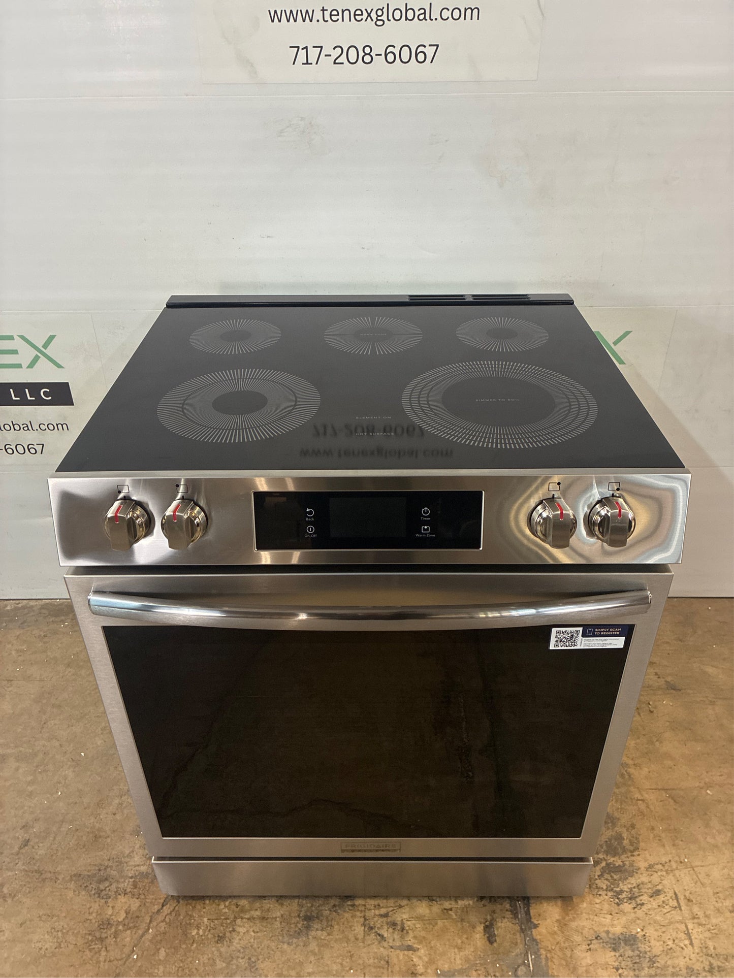 Frigidaire Gallery 30" 5-Burner Electric Range in Steel